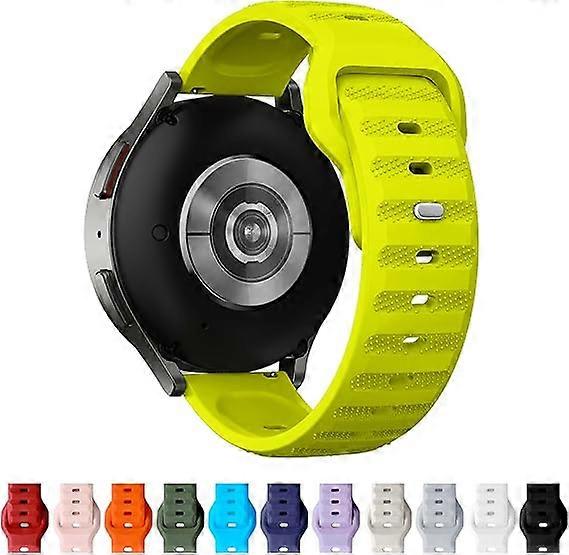 22mm silicone watch band, unisex, adjustable buckle, quick release,
Neon green sport band, smartwatch compatible