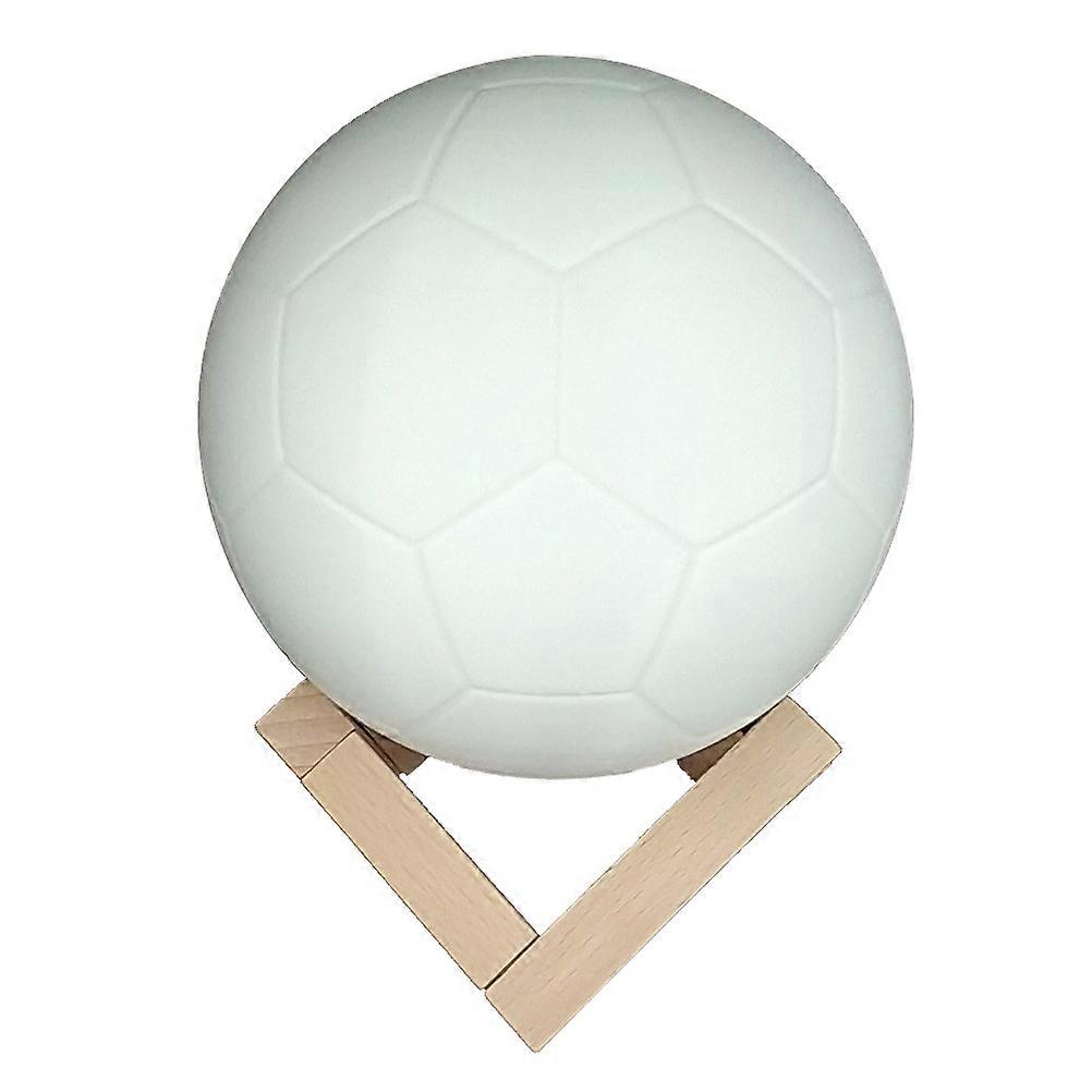 Led Night Light 3D Printing Football Lamp Usb Charging Spherical Shape For Kids 1Set