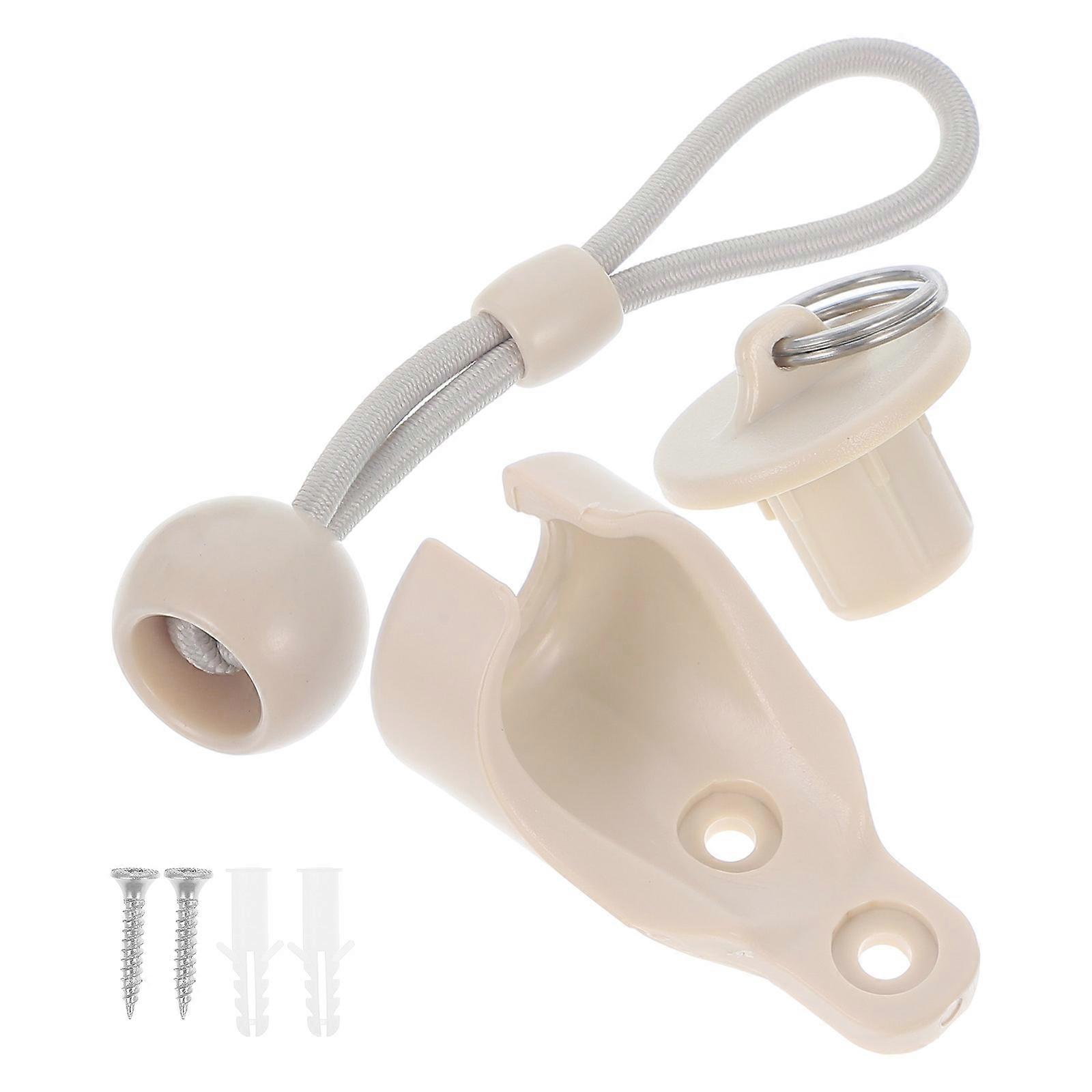Blinds Bungee Tie Downs Roller Blind Fitting Beige Color Windproof 1Set