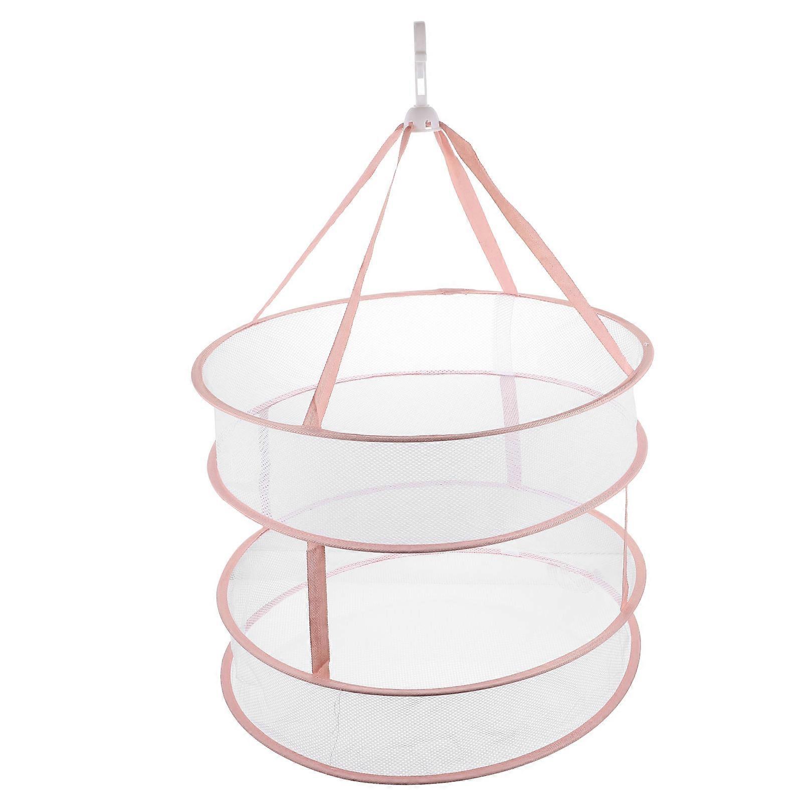 Clothes Dry Container Home Use Lightweight Pink 48x48cm 1Pack