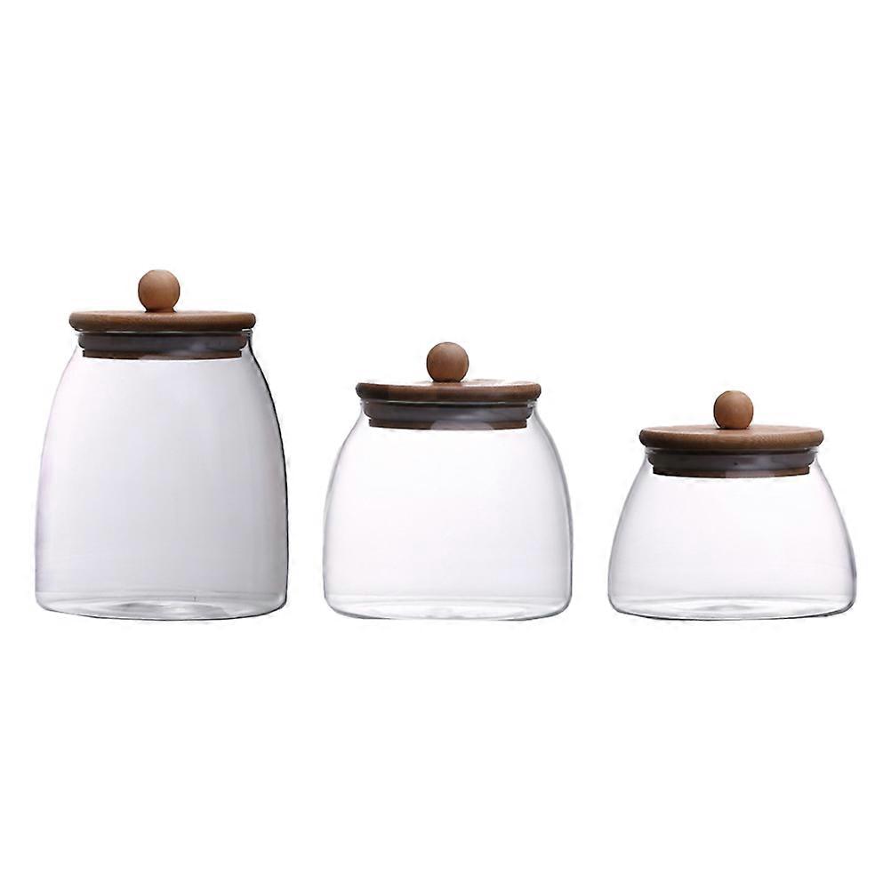 Cereal Storage Containers With Lids Airtight Cylindrical Low Temperature Resistance Kitchen Organization 3Pcs