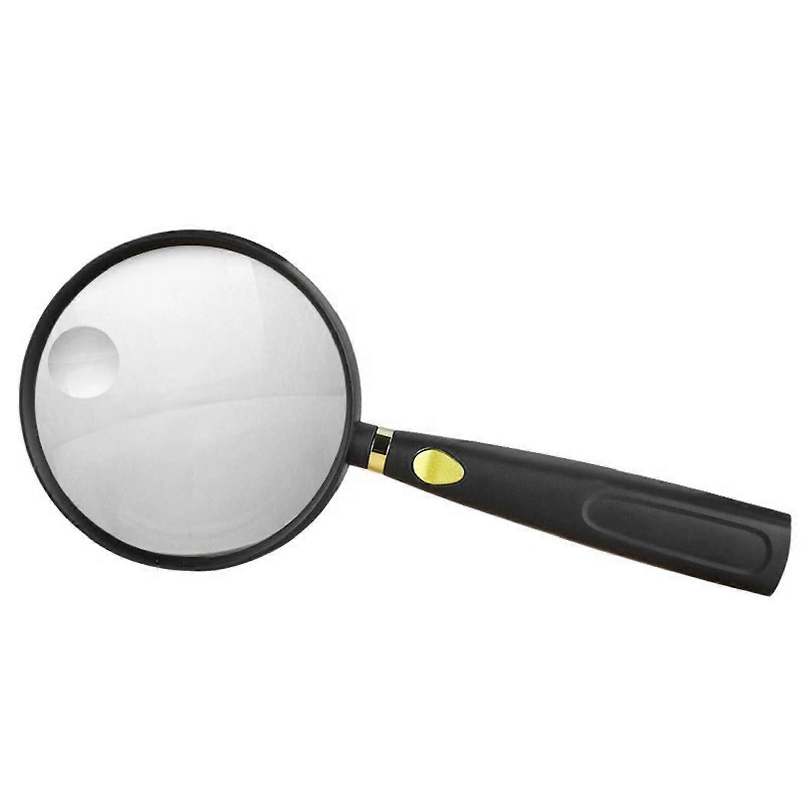 Handheld Magnifying Glass 5/6/13x Lens for Jewelry Stamp Inspection, Portable Reading Magnifier for Seniors, 13x Magnification