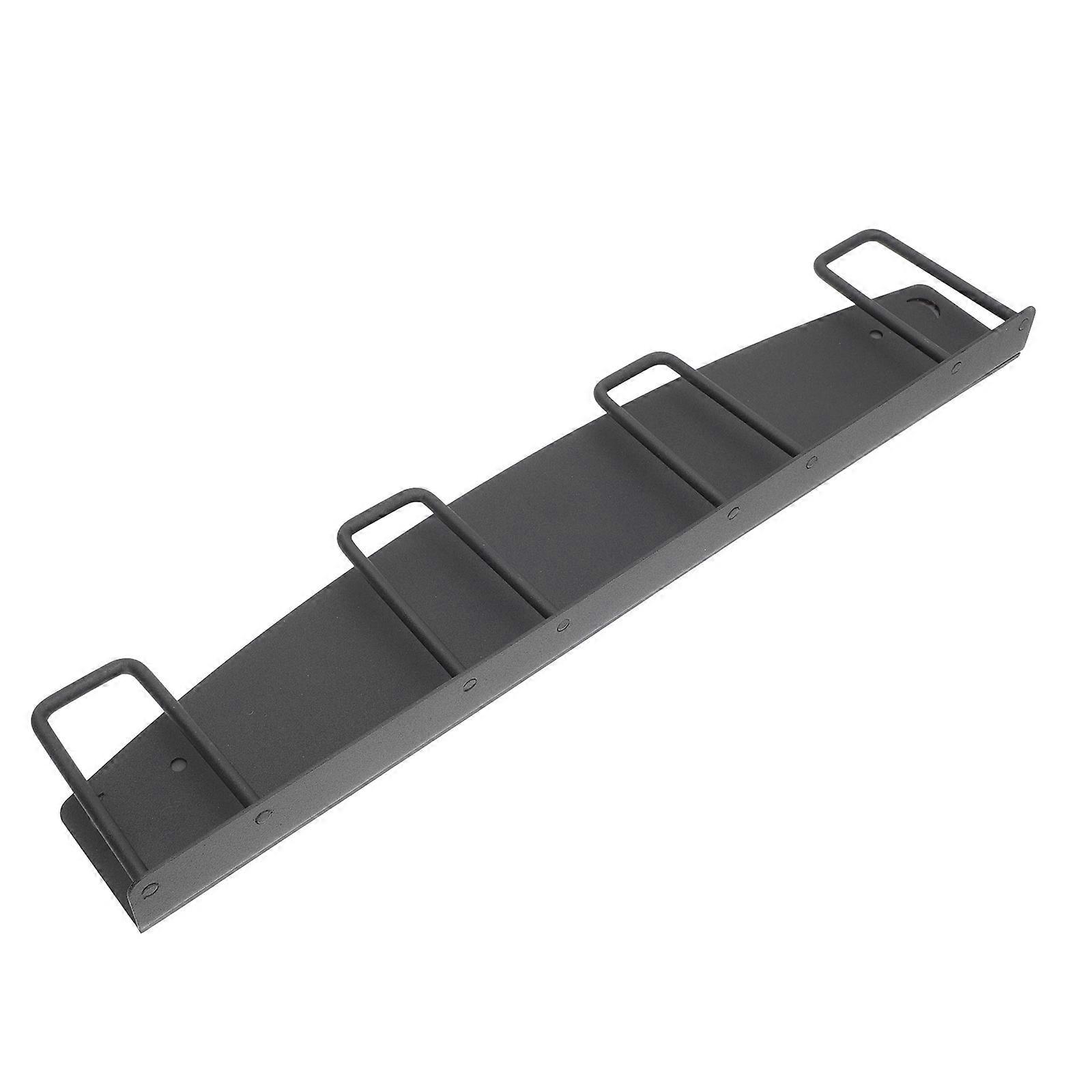 Coffee Mug Display Rack Stainless Steel Shelf Mug Hanger Home Decoration Magnetic Absorption 30X6Cm Black 1Set