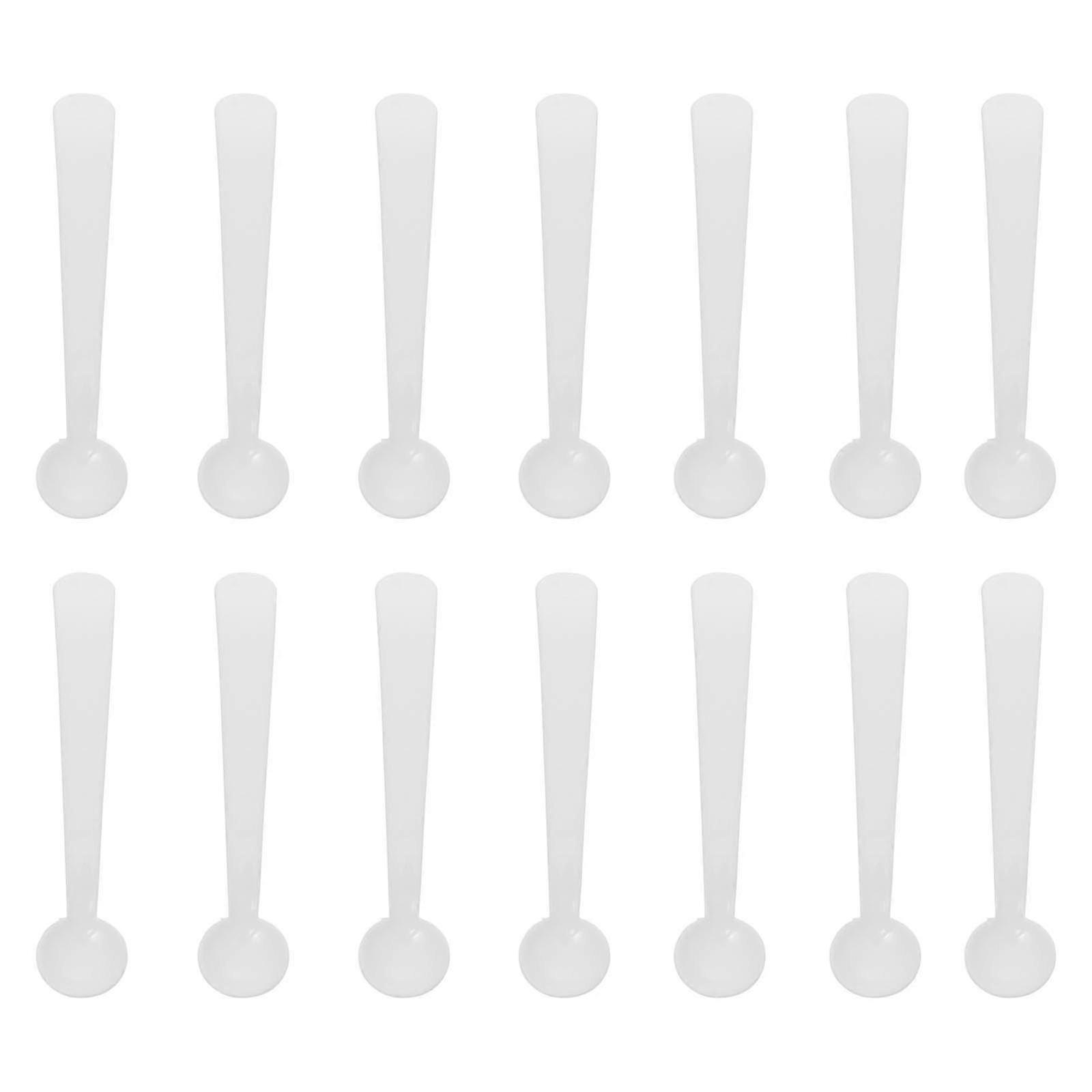 100pcs Micro Scoop PP 2g Smidgen Measuring Spoons for Powder Measurement