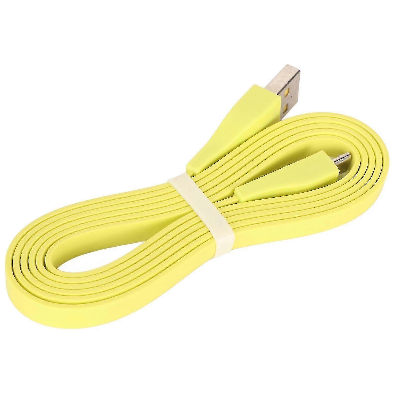 Durable USB Charging Cable Replacement for Compatible Devices 3.9ft Fluorescent Yellow