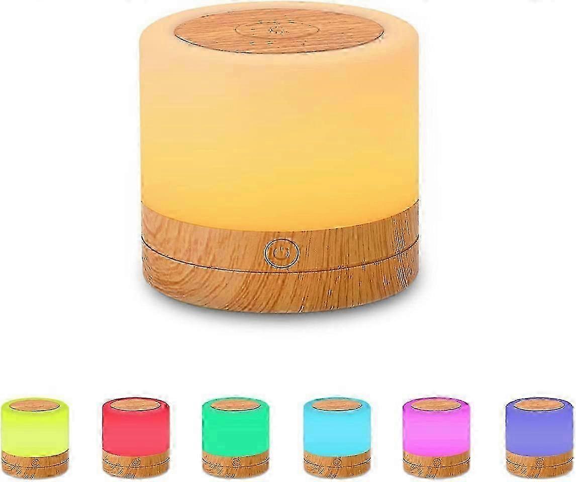 Dimmable Touch LED Bedside Lamp with Timer, RGB Color Changing Table Lamp for Bedroom, Living Room, Camping, for Kids and Babies