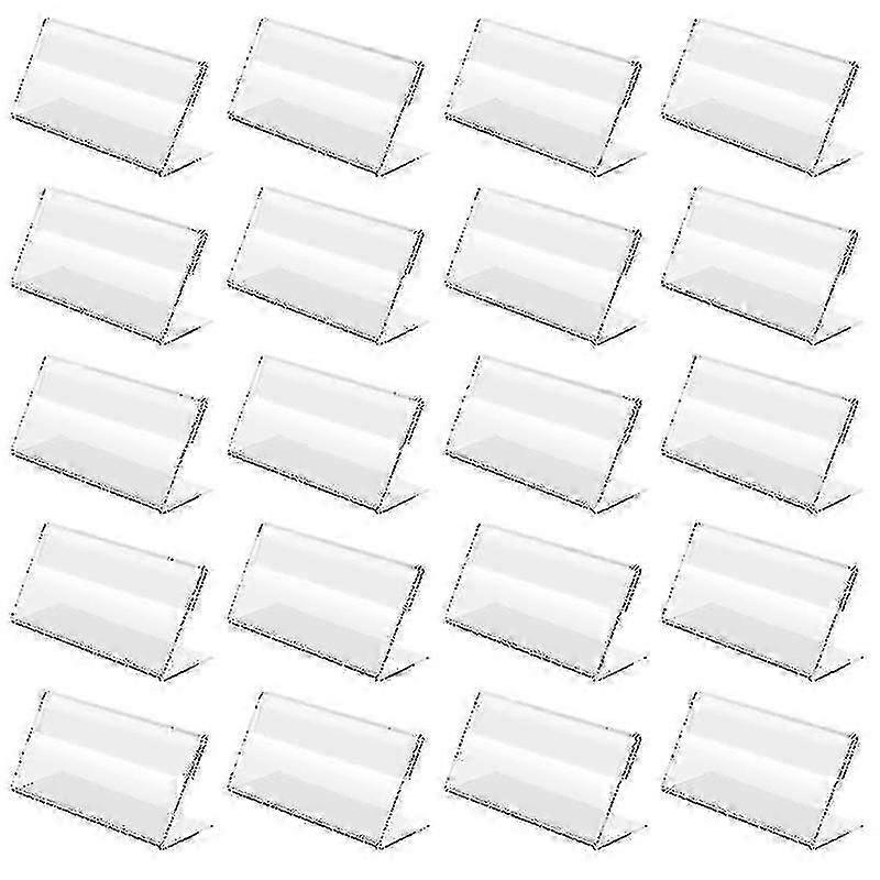 20 stück 7x4cm Acryl Steht Klar Plactic Label Halter Langlebig Zeichen Halter