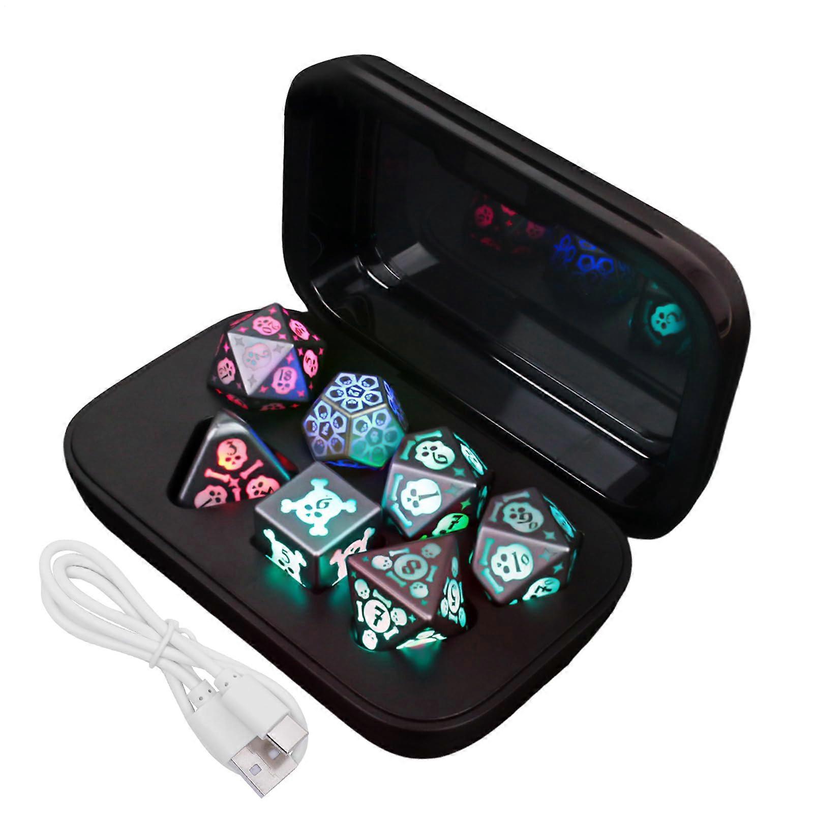 LED Dice - Electronic Light-Up Dice with 15-Second Light Show, 25 mAh Battery for 6 Hours, Ideal for RPGs and Parties