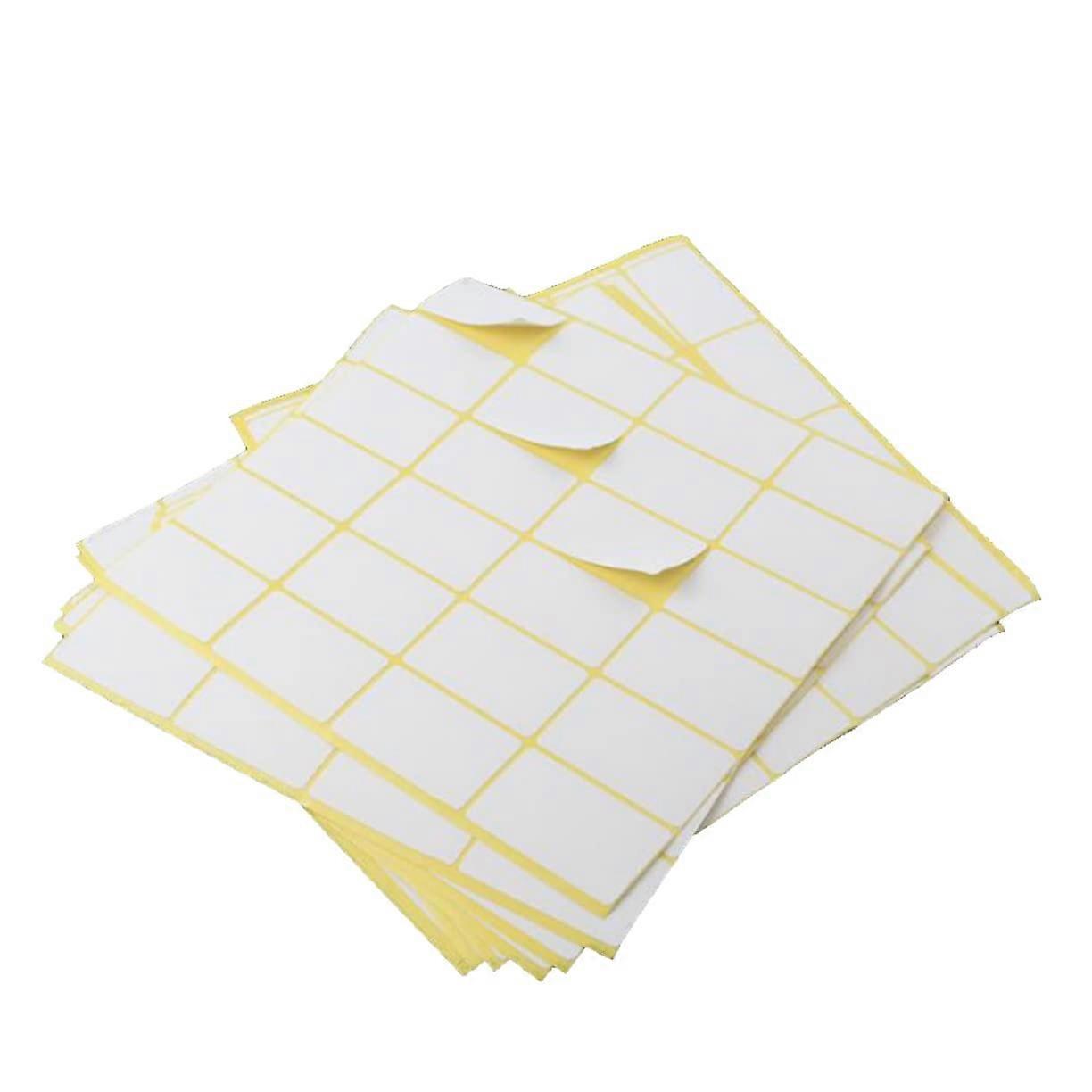 Self-Adhesive Label Stickers Pack of 15, Blank Adhesive Labels 25 x 42 mm for Home Office School Use