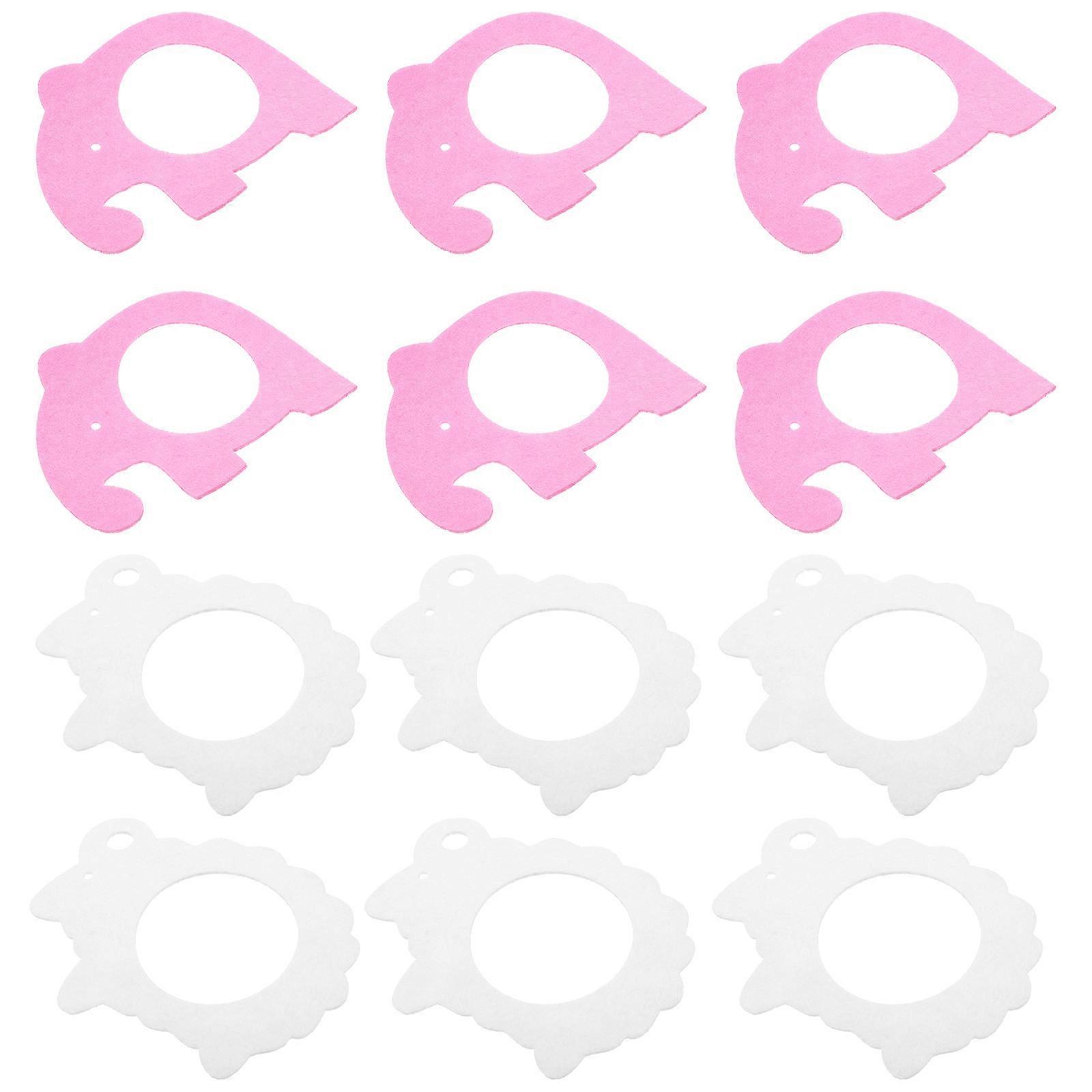 Unique Napkin Rings Holders Elegant Design Elephant Shape Felt Reusable Bars 16Pcs