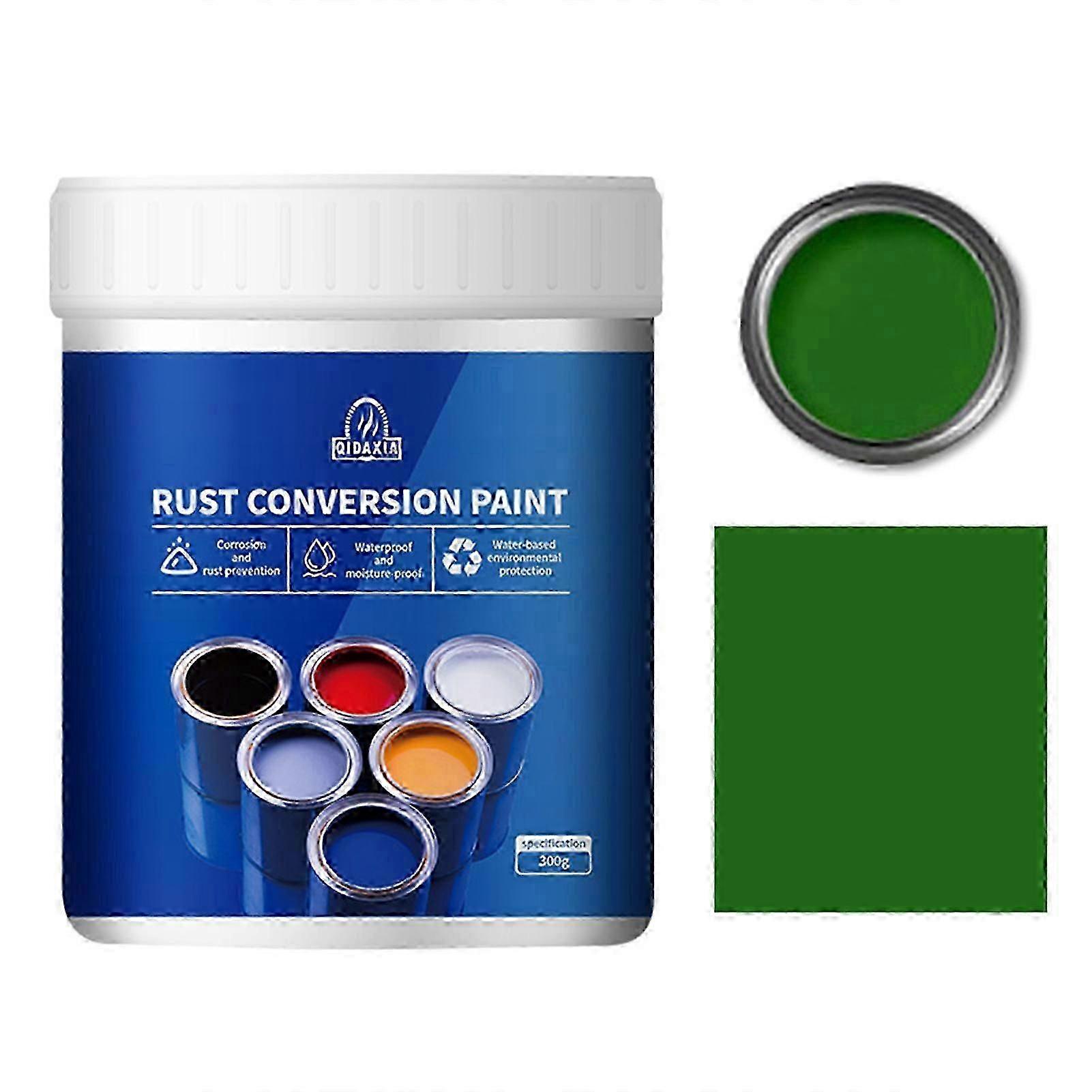 Weatherproof Rust Converter For Metal Multipurpose Rust Converter Metallic For Fences Automobiles 500g Green