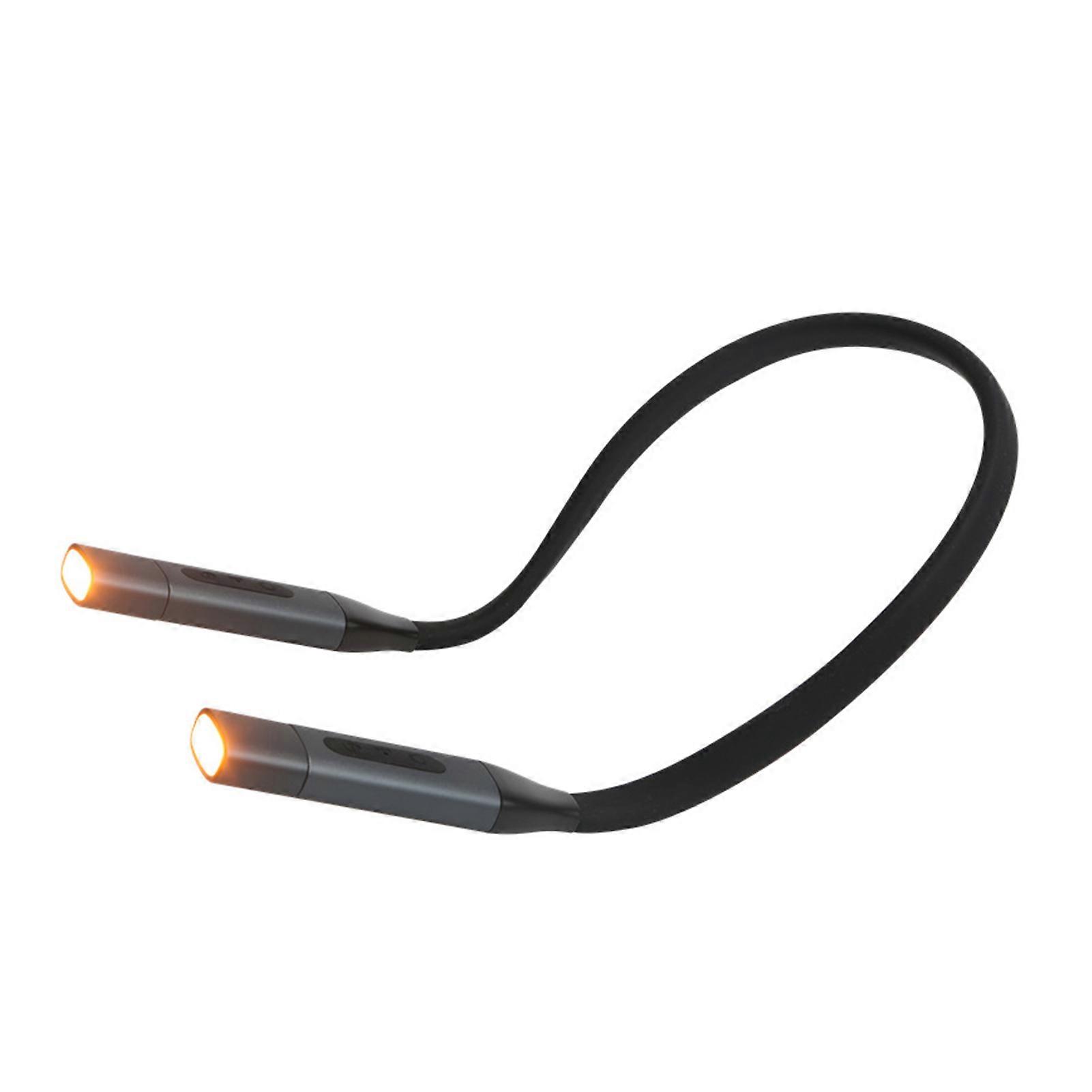 USB Rechargeable Neck Reading Light - 3 Brightness Levels, Flexible Arms, Perfect for Bedtime Reading