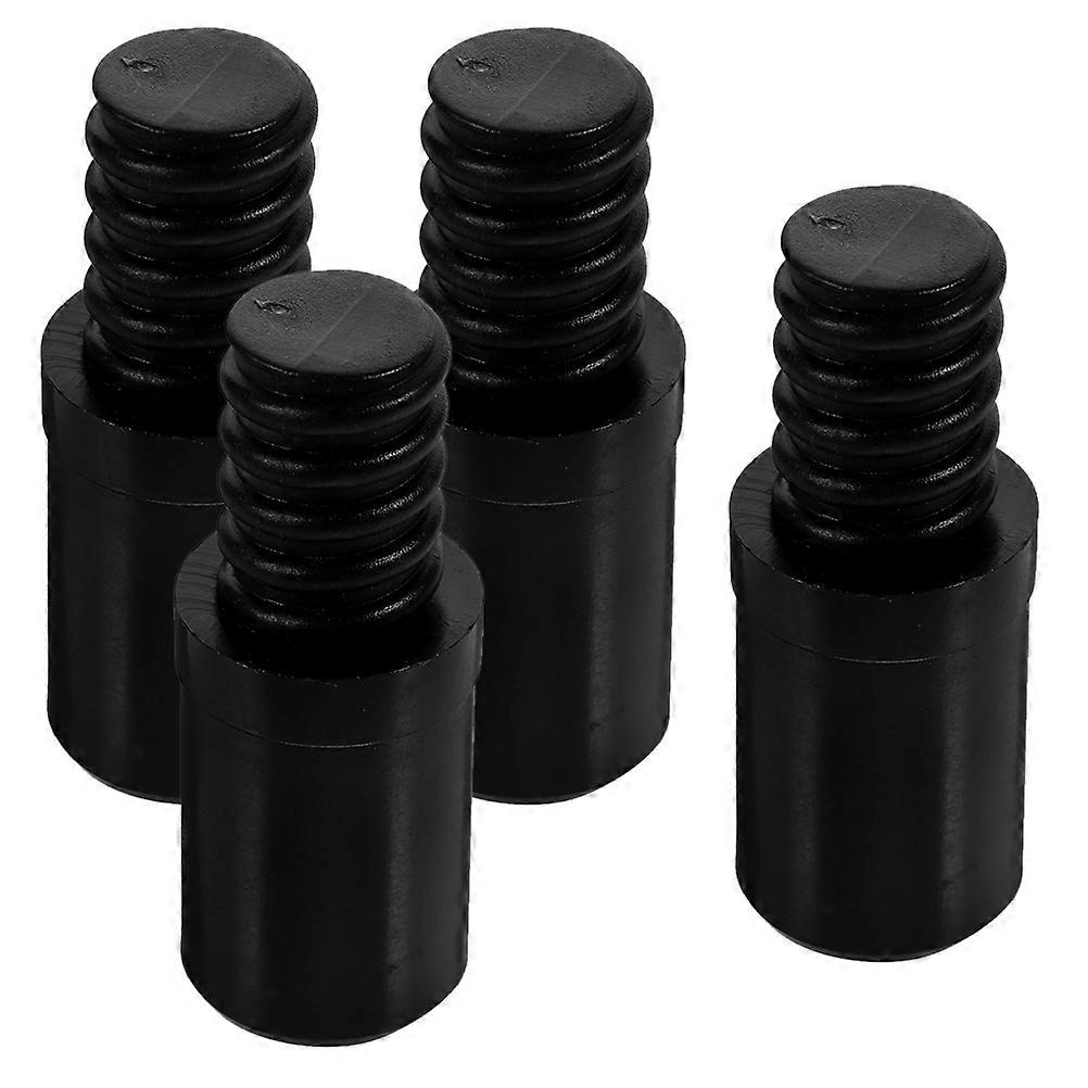 4pcs Threaded Handle Adapter for Broom Mop Poles – Versatile Plastic Replacement Tip Compatible with Cleaning Rods for Home and Commercial Use