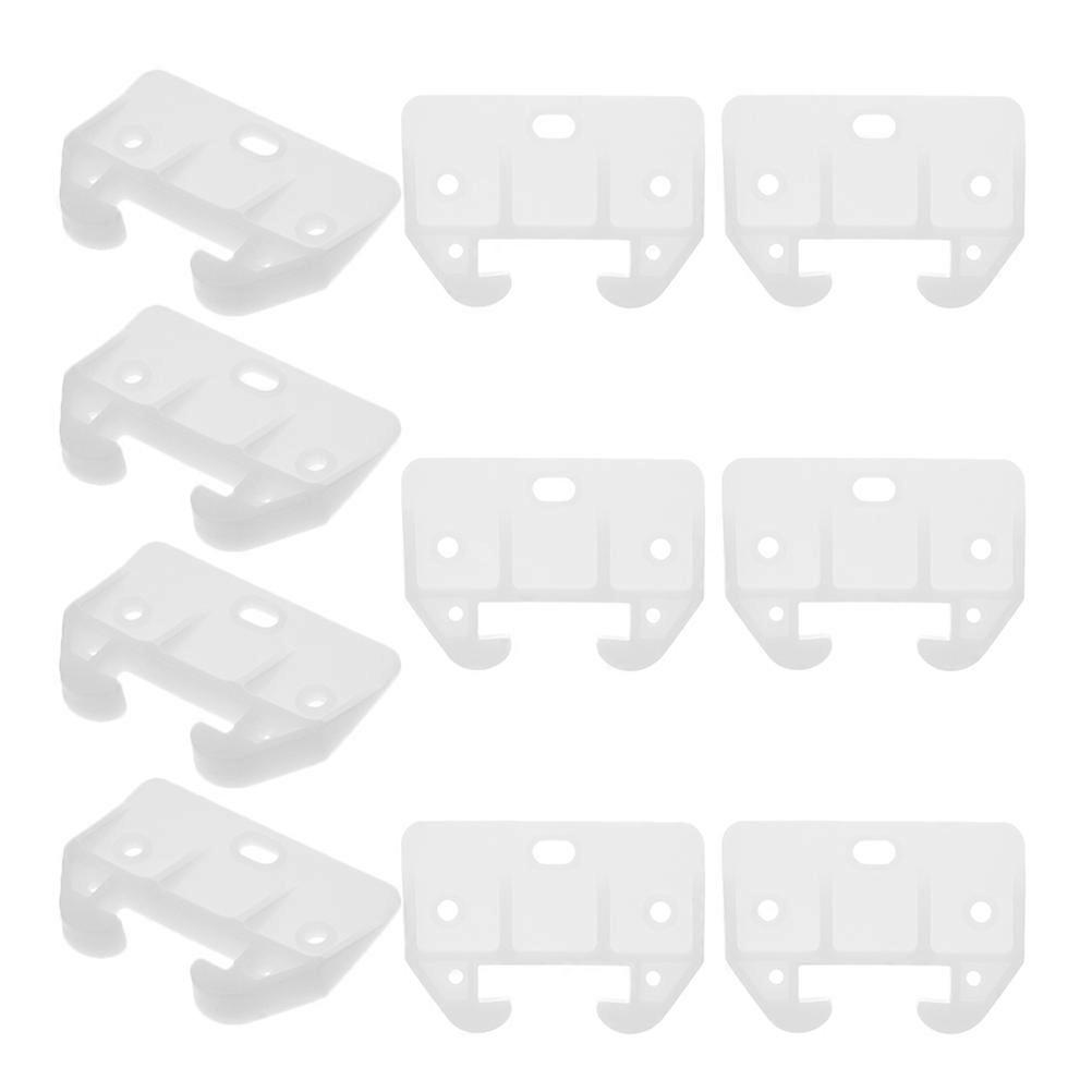 Center Drawer Slides Plastic Guide Furniture Assembly Standard 10Pcs