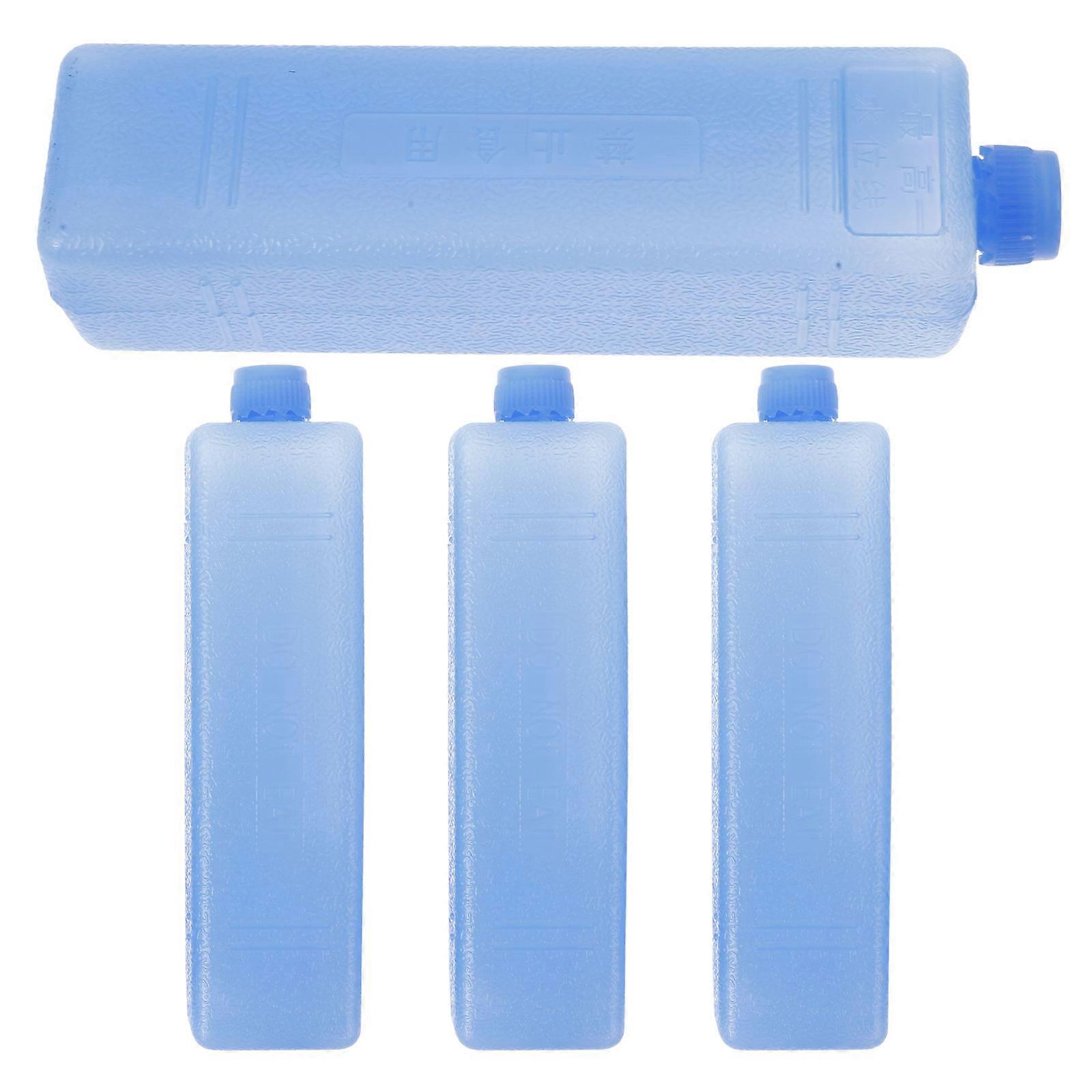 4 Reusable Ice Packs for Cooler Bags, Compact Freezer Blocks for Food, Drinks, and Medicine Preservation, Multipurpose Freshness Keeper for Lunch