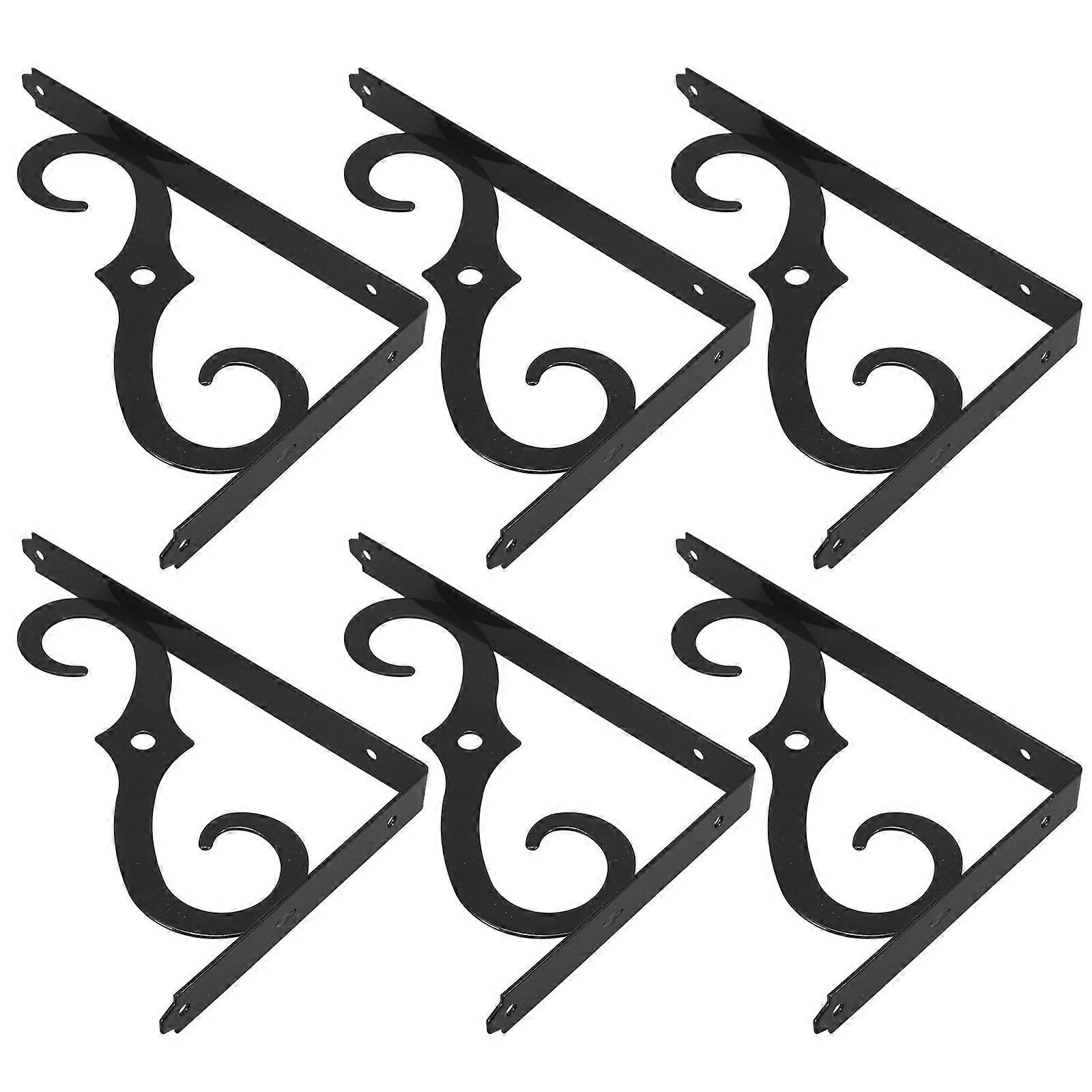 Powder Coated Finish Triangle Bracket For Storage And Support In Home 6Pcs