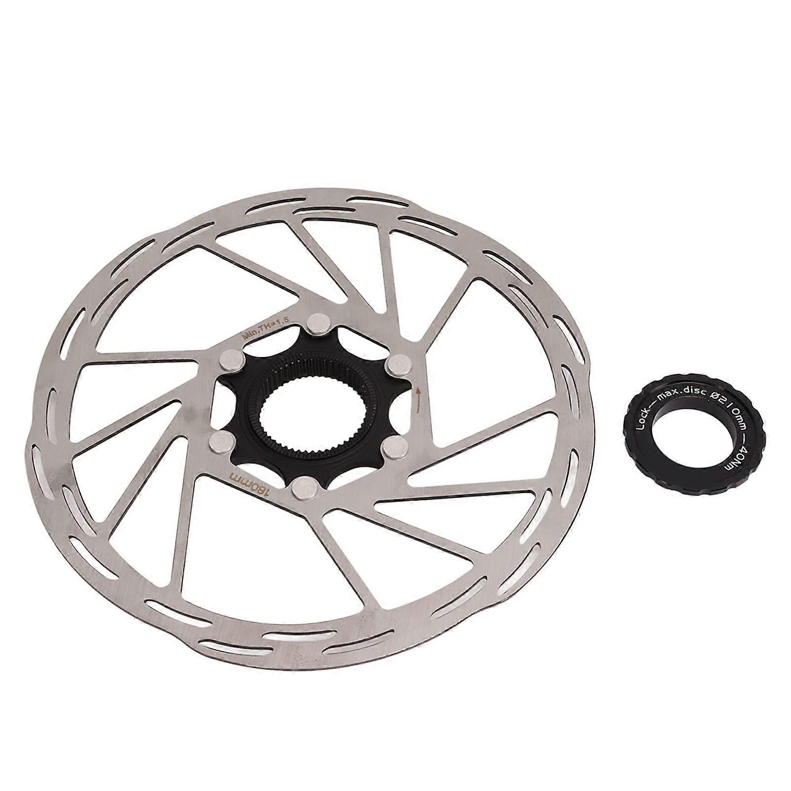 180mm Hollow Stainless Steel Disc Brake Rotor for Bikes, Lightweight, High-Performance, Durable Design