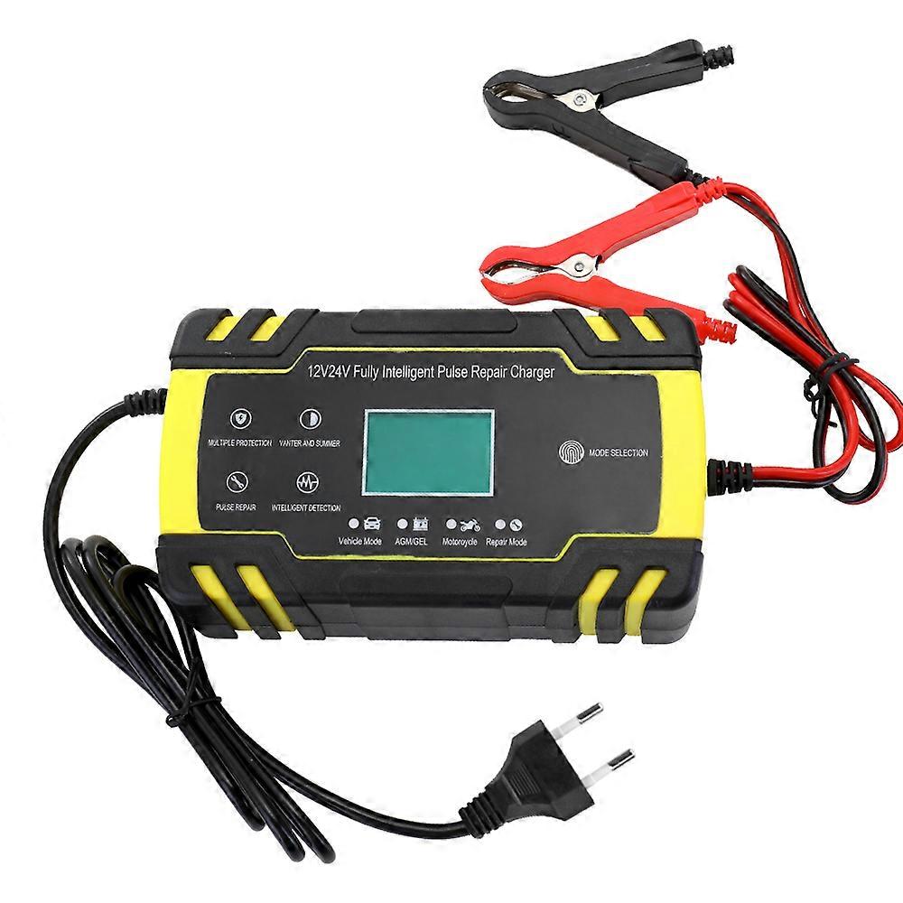 Mini Size Portable 12V/24V Car Cell Adapter Power Motorcycle Auto Cell Charger with Digital Display