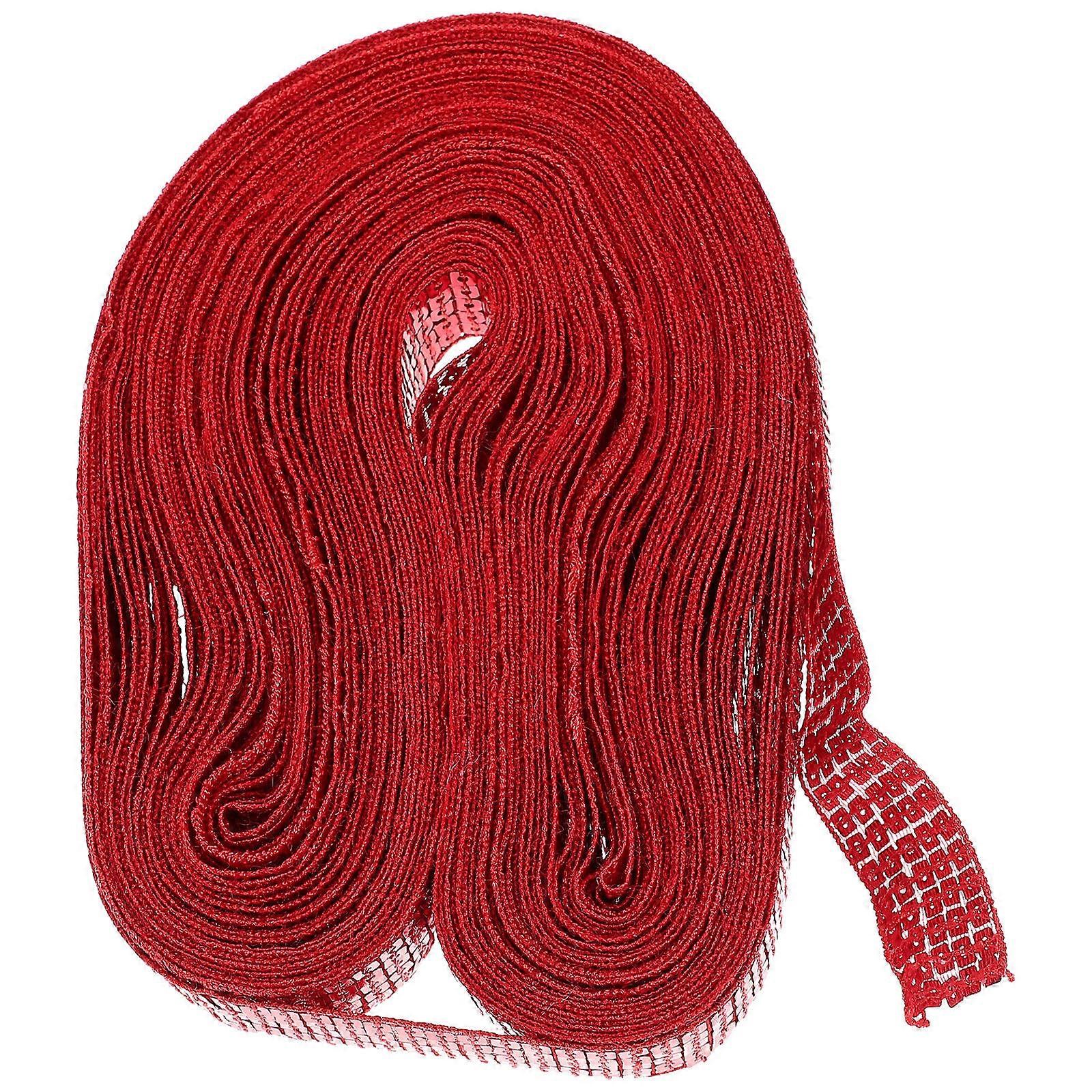 Multi Function Red Sequin Trim Roll for DIY Clothing, Craft Projects, Embellishments, and Costume Decor