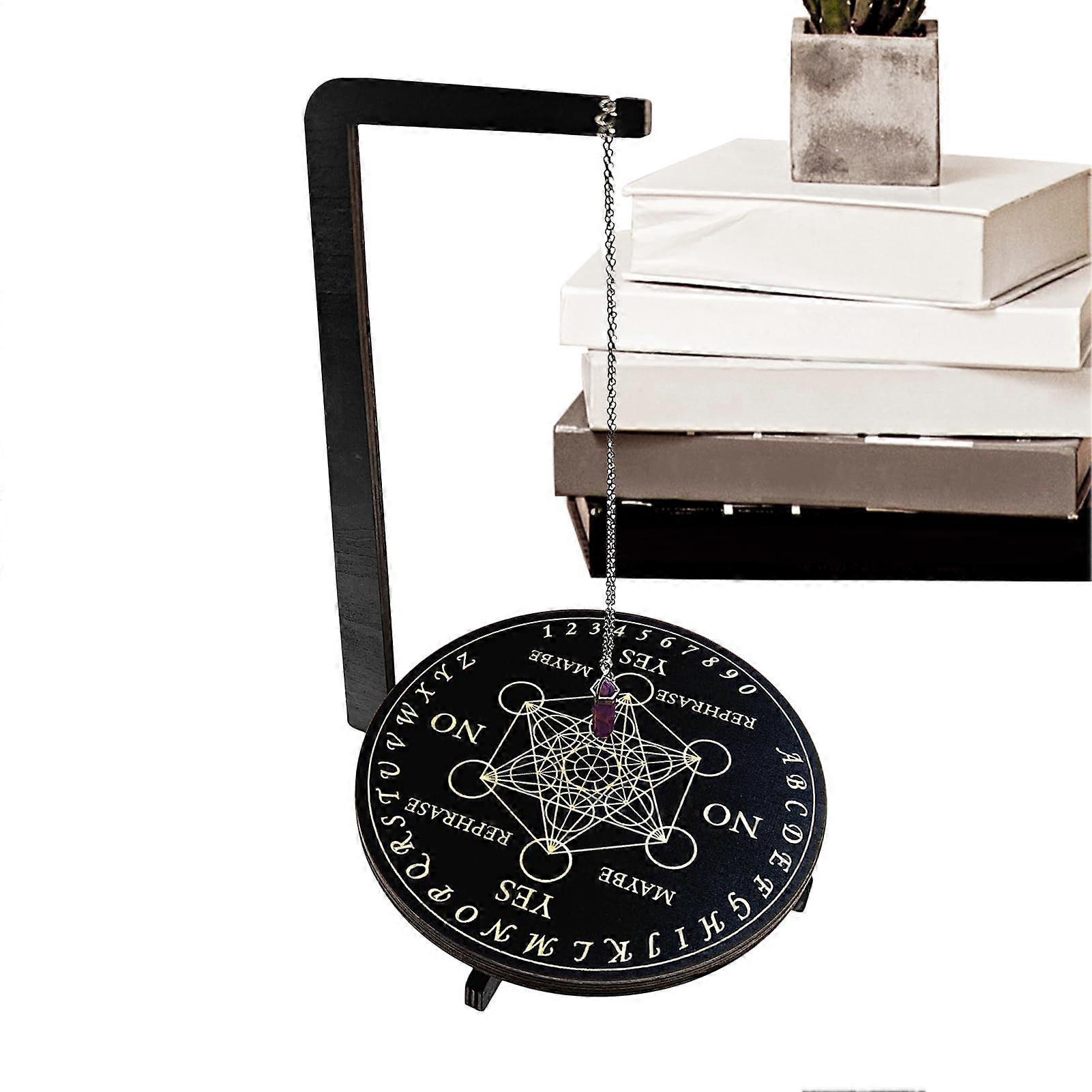 Pendulum Stand - Handmade Vertical Yes No Pendulum Question Board for Tarot Reading, Energy Work, Spiritual Cleansing, Altar Use