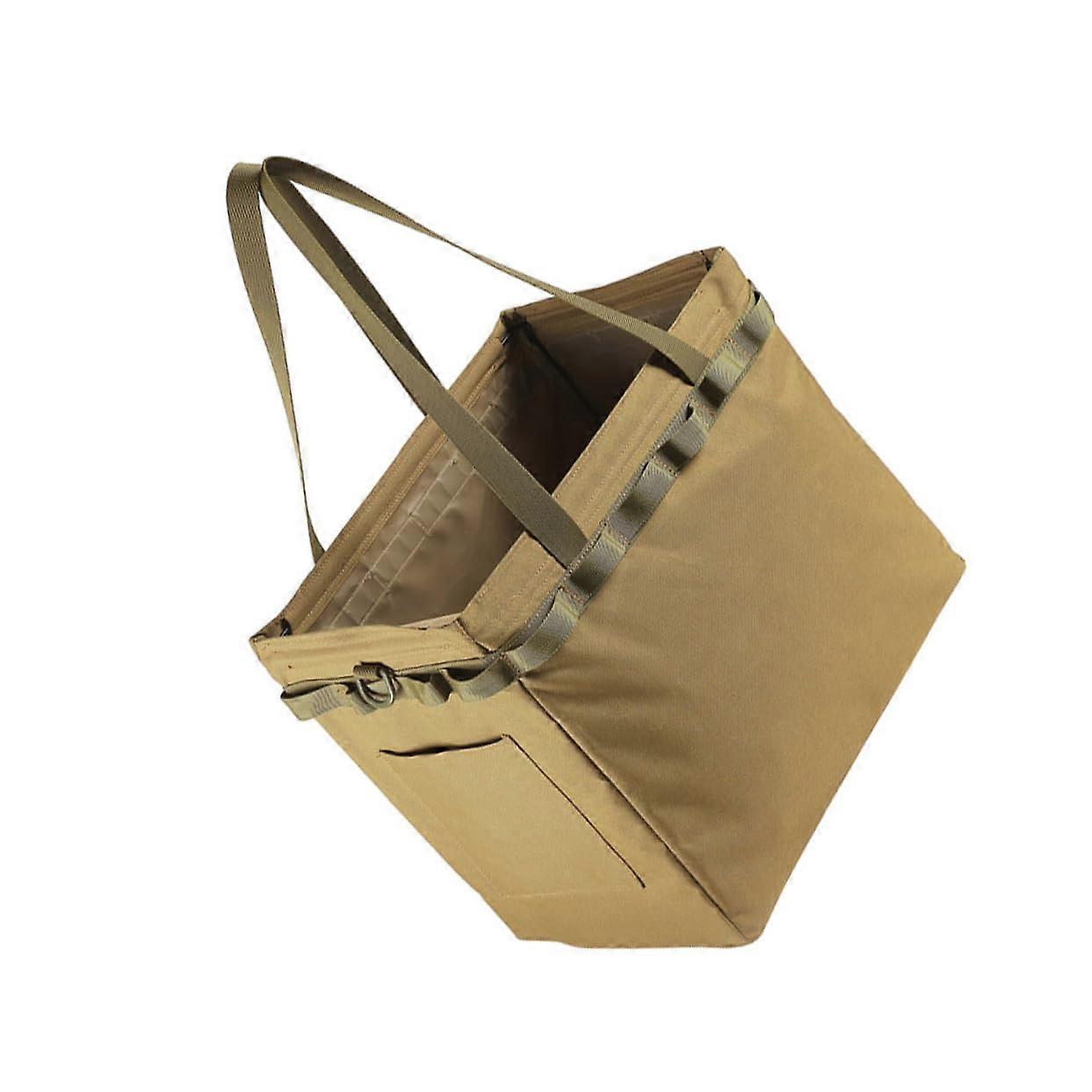 Foldable Tool Bag for Camping Large Capacity Storage Pouch for Outdoor Picnics and Travel, Oxford Material for Your Utensils