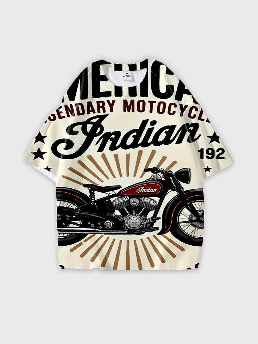 T-shirt round neck Pattern loose short sleeve JW2601