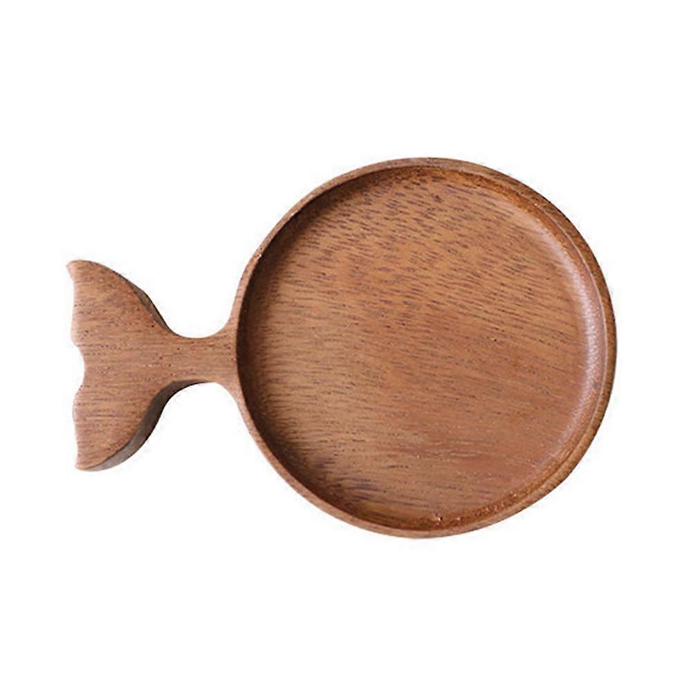 Fish Shaped Wooden Dipping Bowl Creative Seasoning Saucer for Sauces, Condiments, and Snacks Lightweight, Portable, Healthy Kitchen Tableware