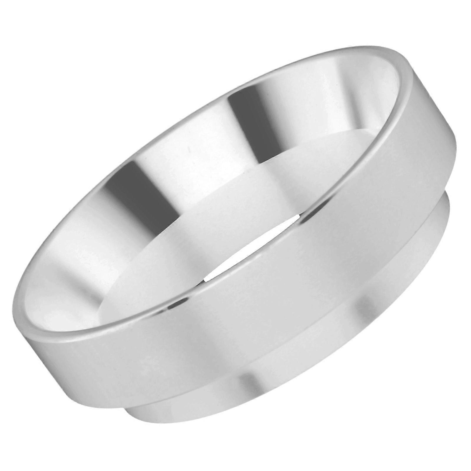Coffee Machine Accessory Dosing Ring Espresso Dosing Funnel 58mm Silver Color Aluminum Material Coffee Dosage Control 1Pack