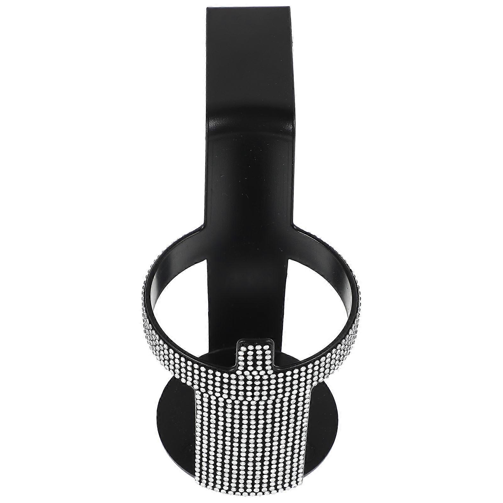 Hanging Car Cup Holder with Rhinestone Accents, Durable Space Saving Beverage Holder for Efficient Car Organization, Elegant Design for Cup and Item