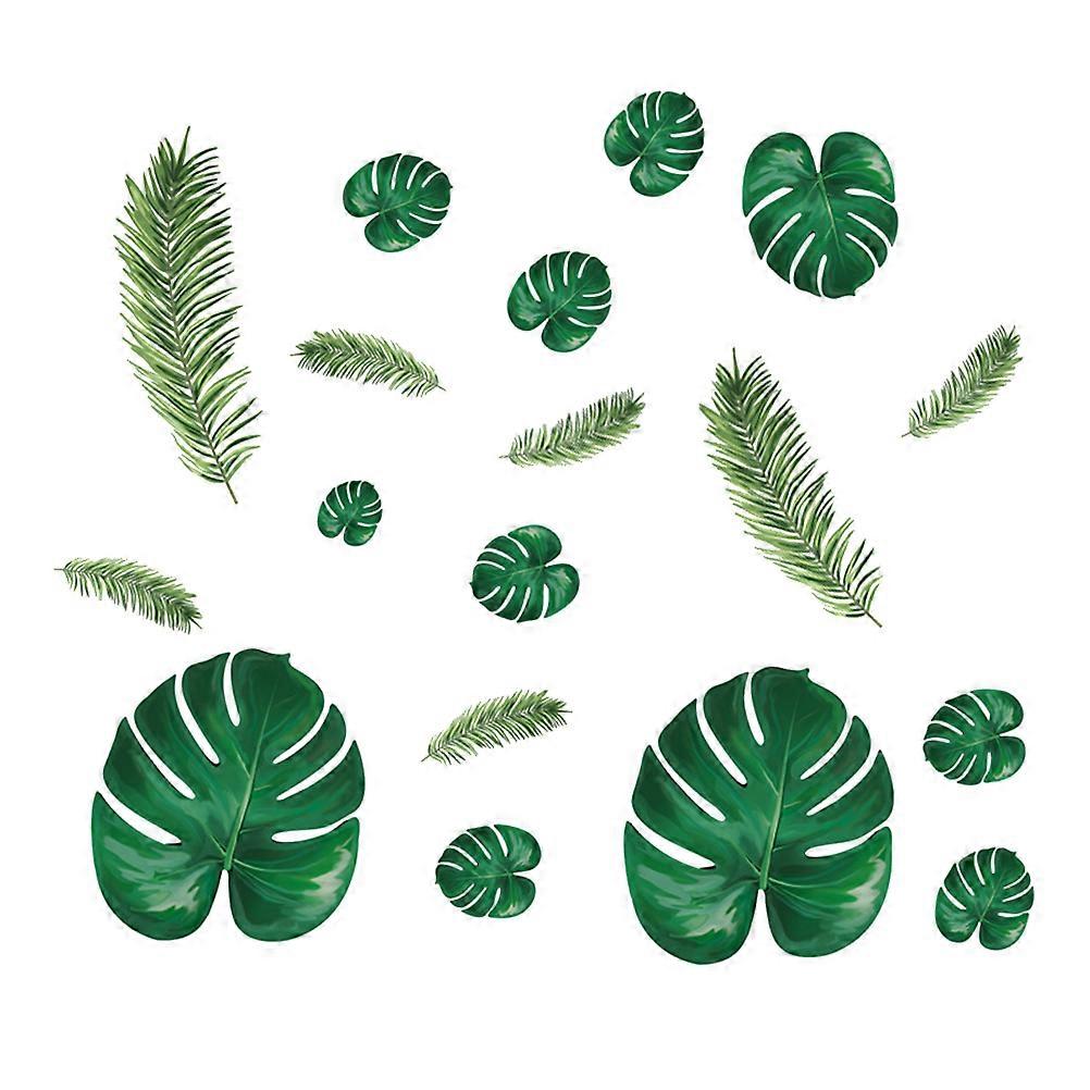 Self-Adhesive Wall Stickers Leaf Waterproof for Living Room Shoe Cabinet Durable 25 x 35 x 4 cm 1Pack