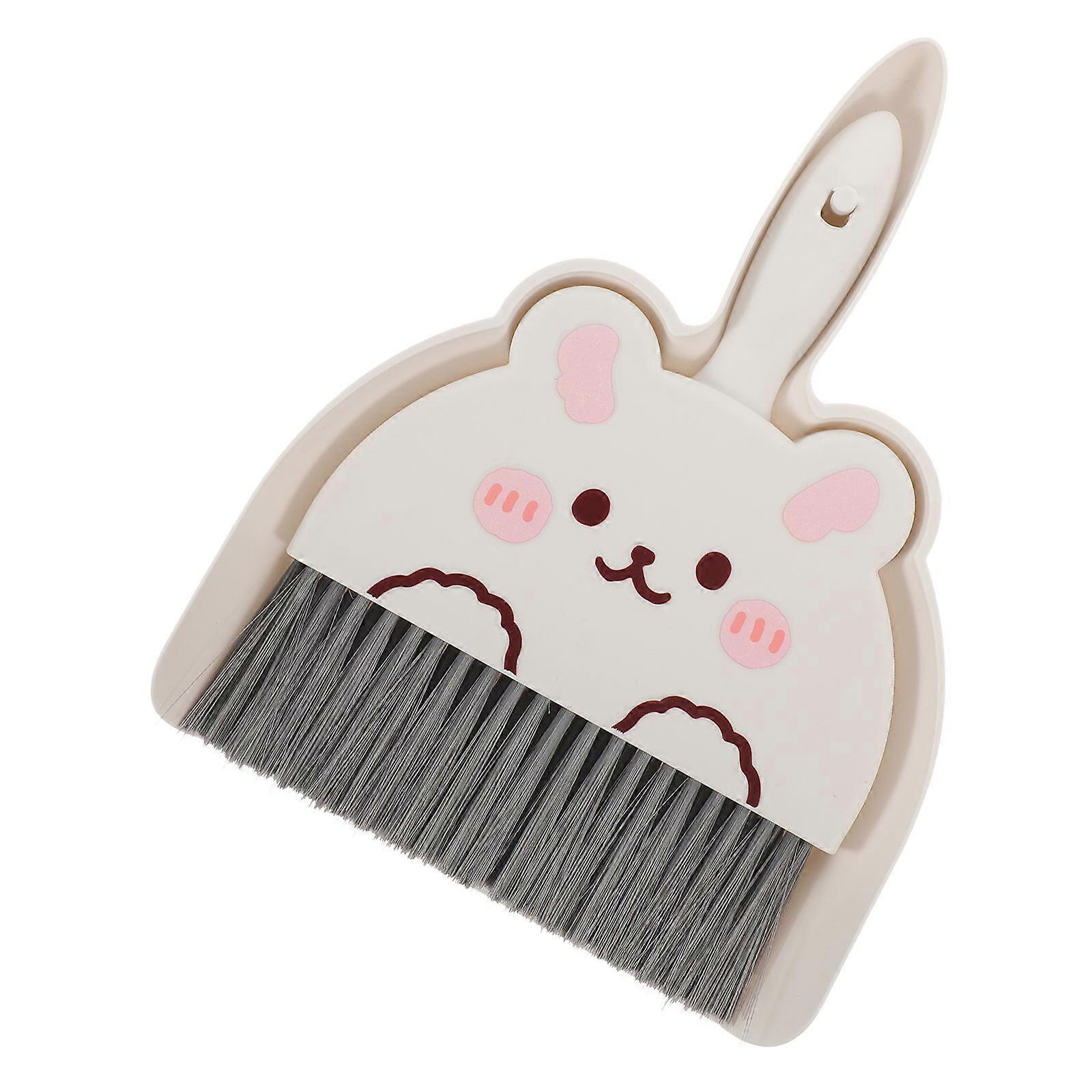 Dust Pan And Broom Set Mini Cleaning Broom Dustpan Computer Room Dust Removal PET Material 1Set