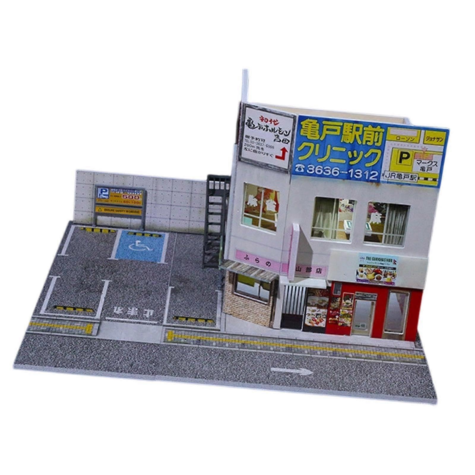 1/64 Parking Lot Scene Display Case For 1/64 Scale Model Cars, Diorama Enclosure
