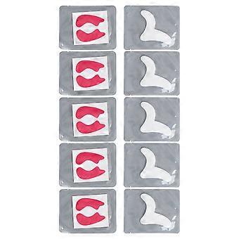 10 Foglio Pieghe Naso-Labiali Patch Home Hydrogel Morbida Cura Della Pelle Del Viso Rughe Tampone Levigante Per La Cura Della Pelle