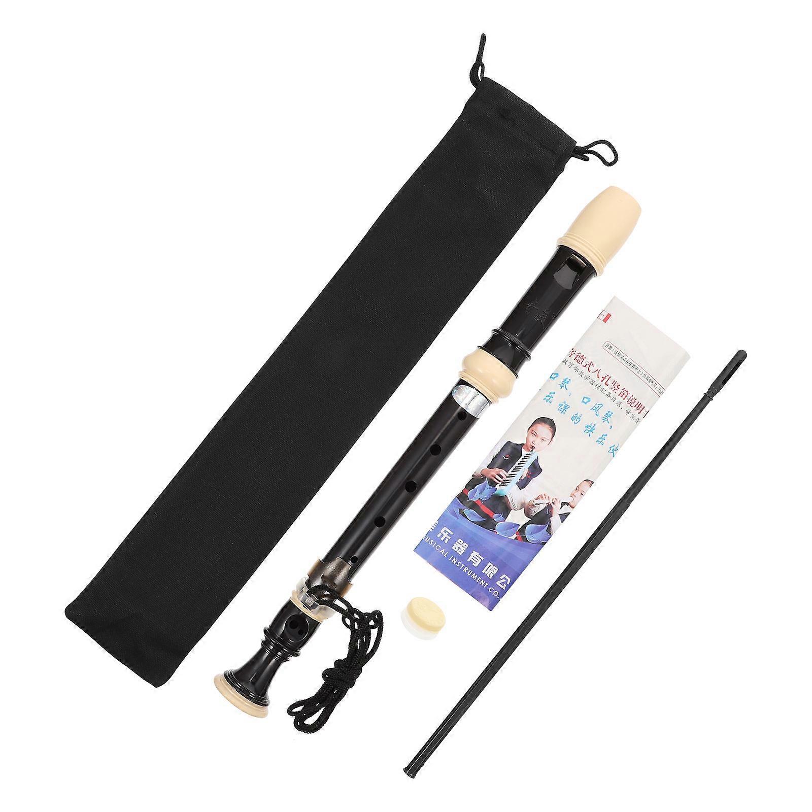 Musical Instruments For Kids Professional Children's Eight-Hole Clarinet Beginner Practice Black 32X3.3X3.3Cm Wind Instrument 1Pc