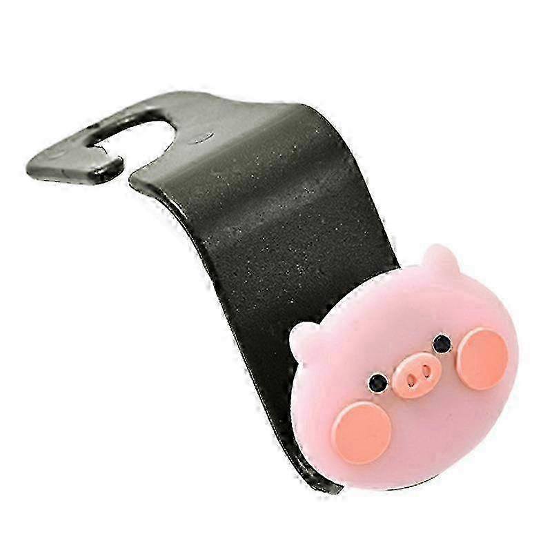Car Back Seat Hook & Hanger Organizer with Pink Pig Pattern - Multi-Use for Coats, Bags, & Umbrellas