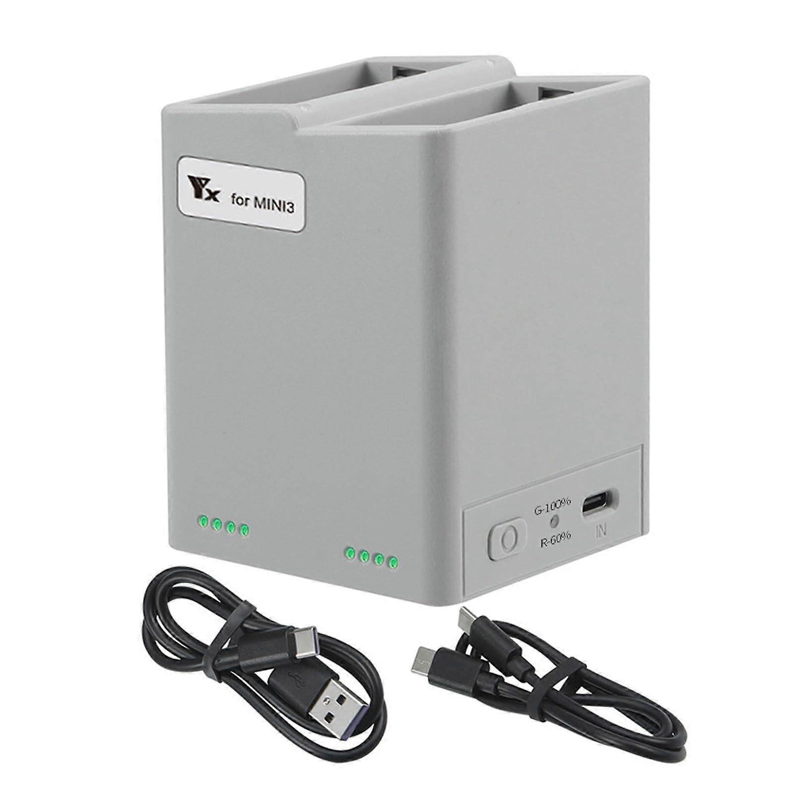 Charging hub for 3 twoway battery managers, fast charging drone accessories with USB cable
