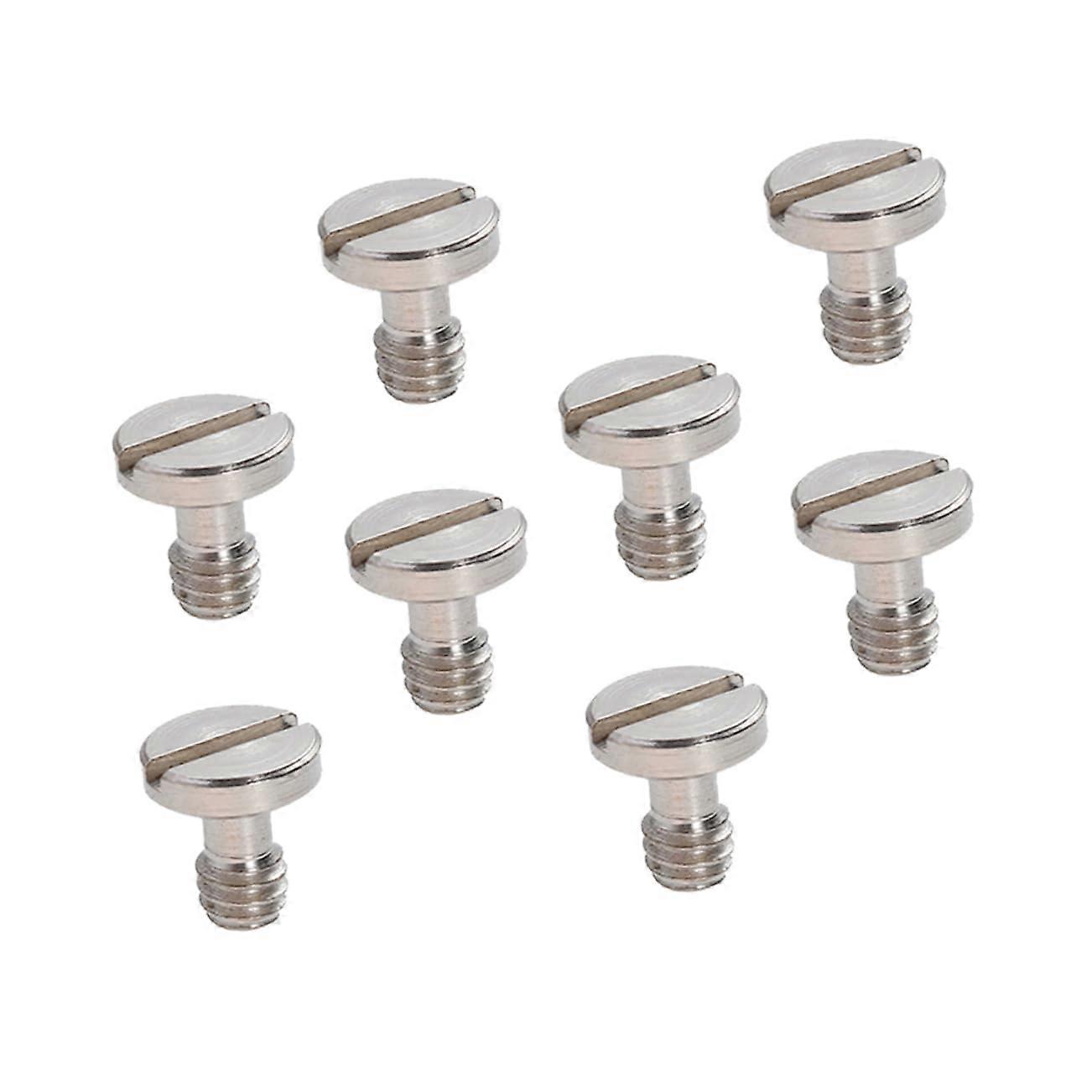 8Piece Quick Release Plate Camera Tripod Screws, Compatible with Tripod, Monopod, and More, Made of Durable Material