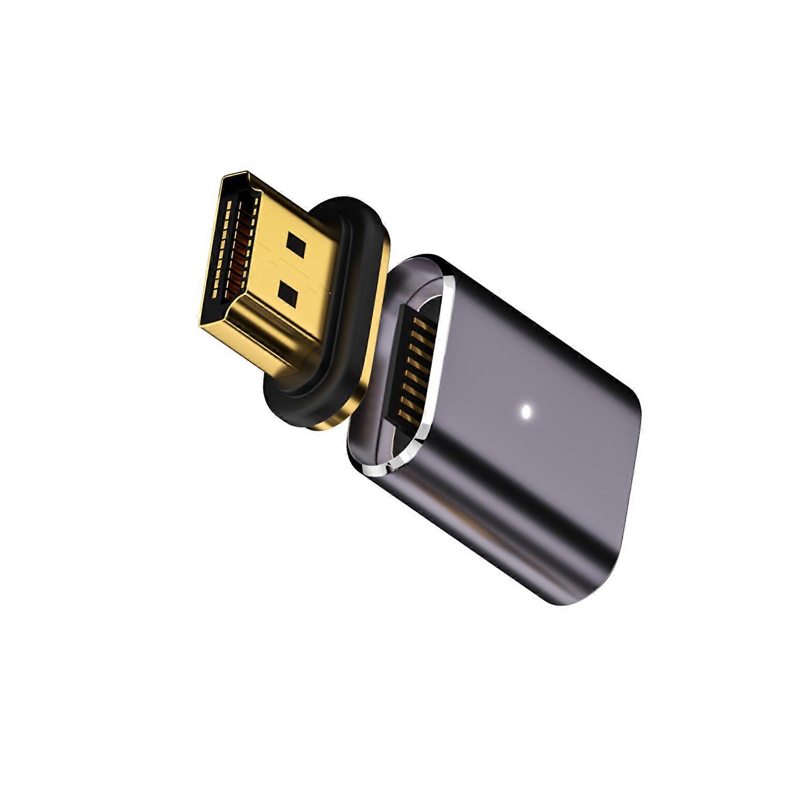 Magnetic Adapter for TV Monitors High Speed Aluminum Alloy Adapter Support UHD2.1 8K60Hz 4K120Hz Reliable Data Transfer Multicolor