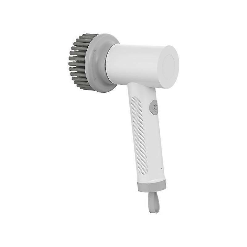 White Cordless Waterproof Handheld Electric Cleaning Brush