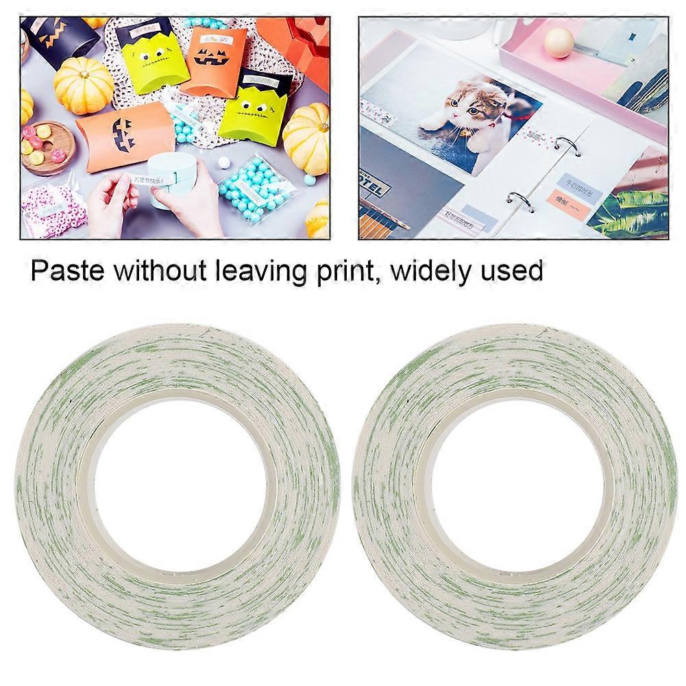 2Pcs Print Label Tape Cute Ribbon Thermal Paper for KINGJIM/TEPRA LR5C Labeler(EQT028)