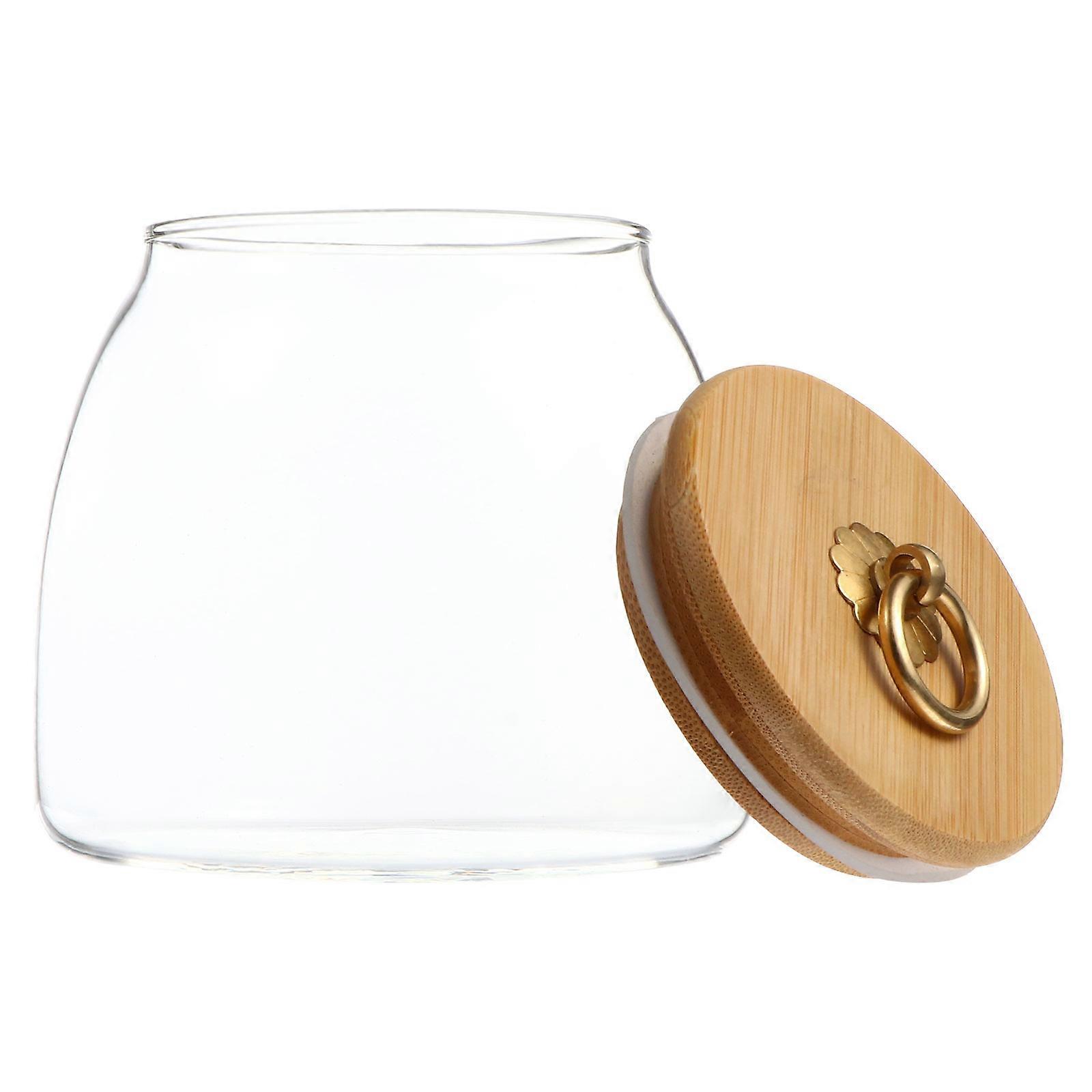 1pc Practical Glass Jar for Nut Storage with Sealed Design 650ML Food Container