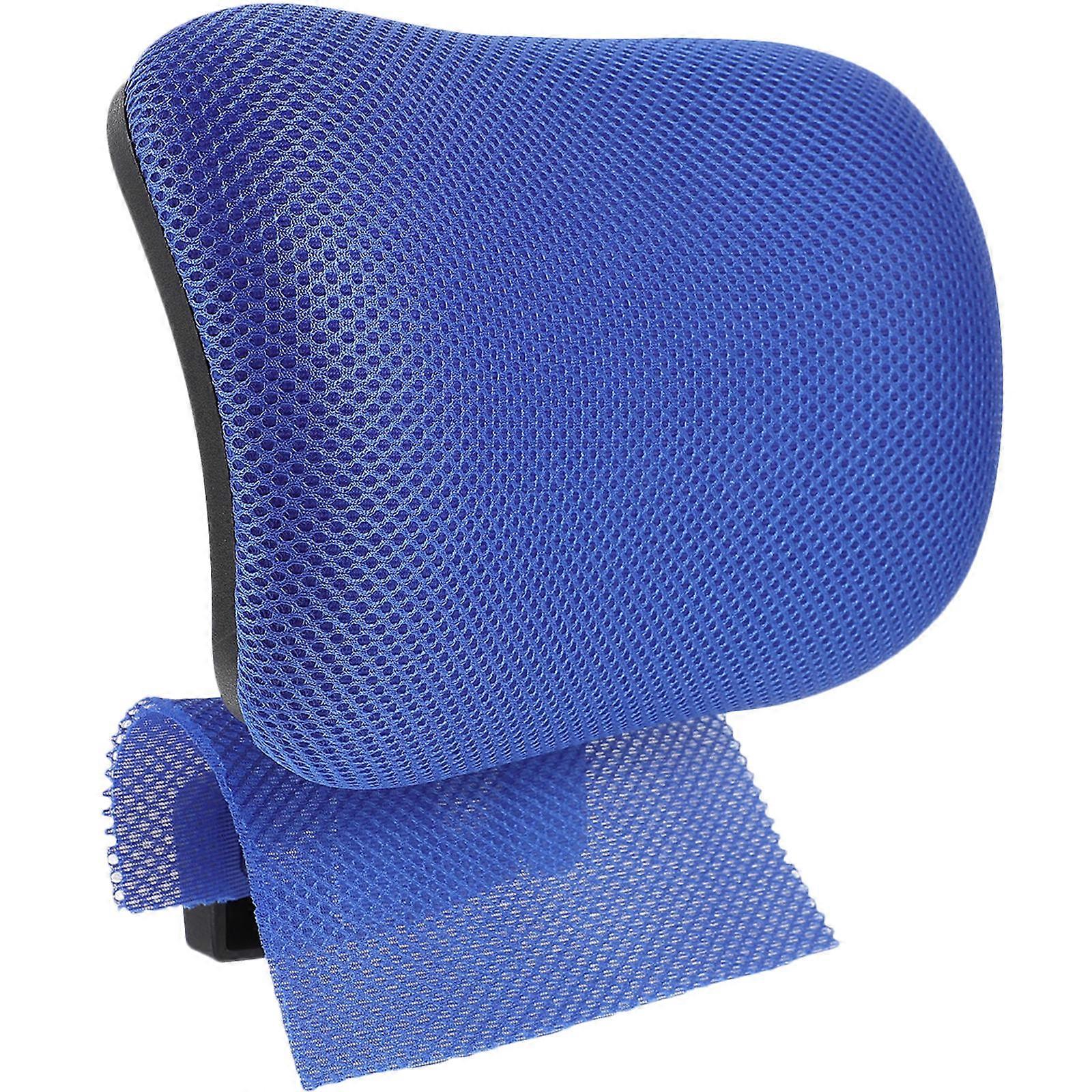 Computer Chair Head Cushion Detachable Height Adjustment Blue 10.4×9.4×3.1in Ergonomic Headrest 1Set