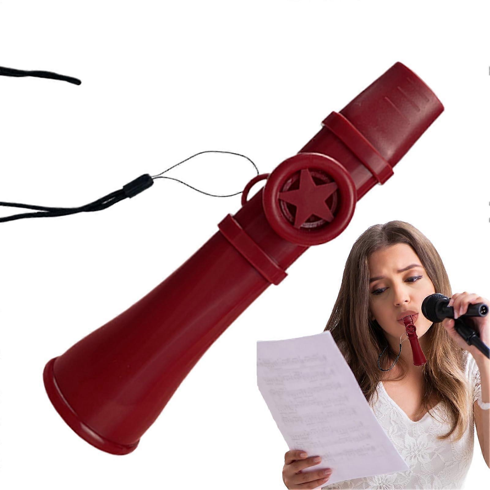 Kazoo For Adults Mouthpiece Made Of Food-Grade Material | Reusable Sound Toy With Non-Slip Design For Daily Practice Red