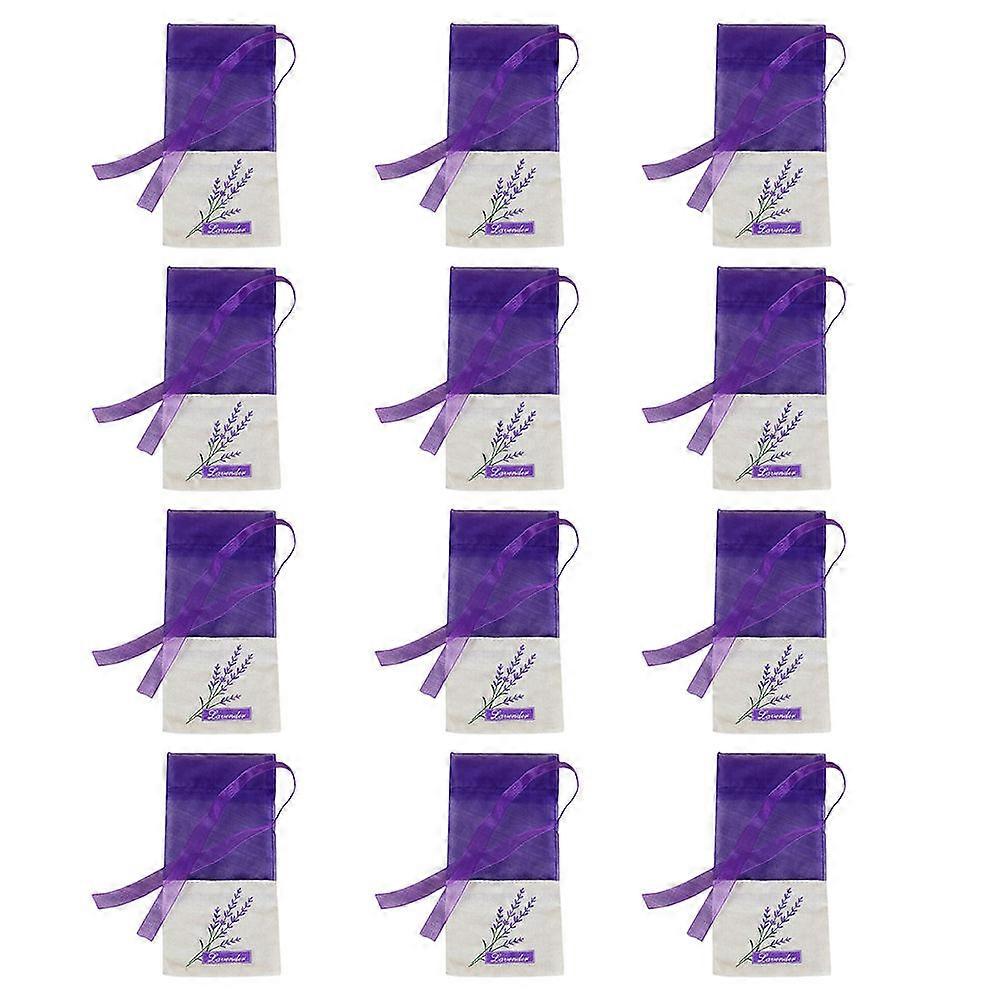 24PCS Lavender Scented Pendant Storage Pouches Empty Sachet Bags