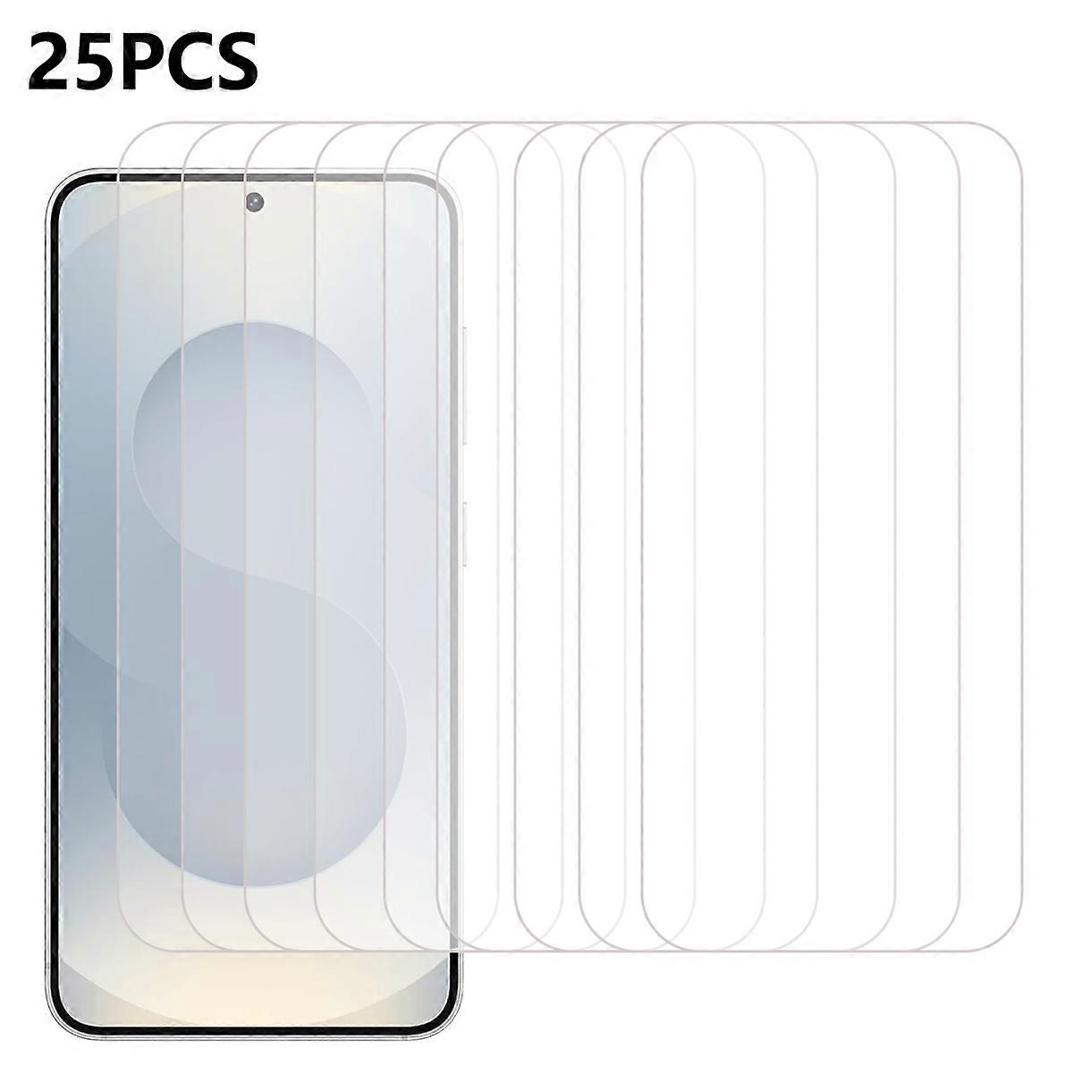 TKdaddy 25個 Samsung Galaxy S25 FE 強化ガラス高解像度スクリーンプロテクターフィルム用