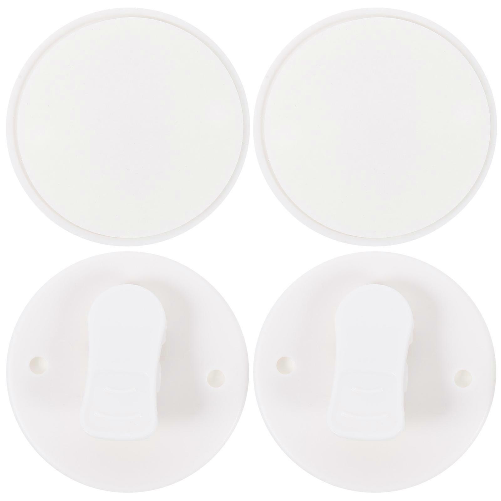 Shower Curtain Clips Self Adhesive Windproof Plastic Clip for Kitchens 4Pcs