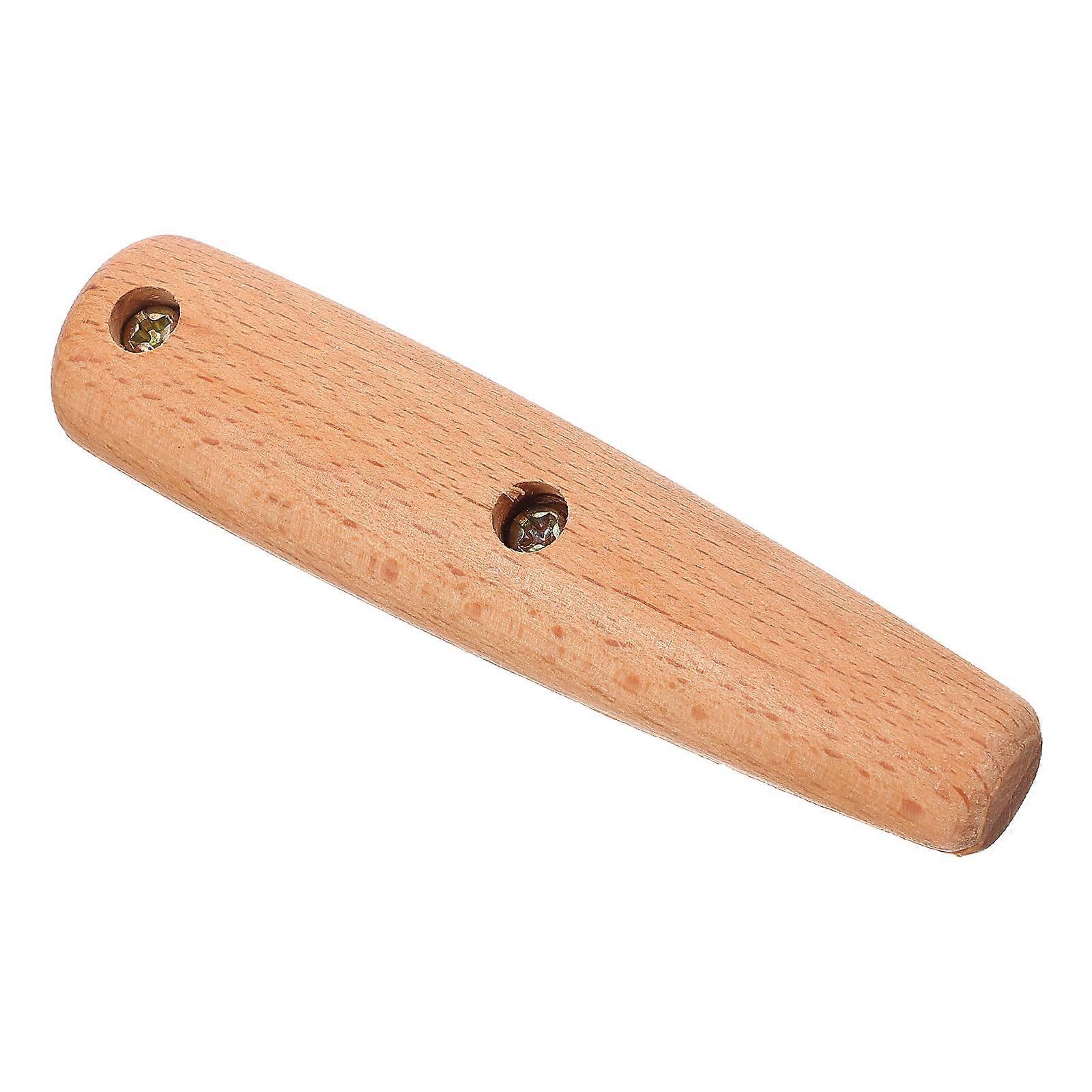 1 Set of Wooden Grip Handle Food Replacement for Baking Pot Spatula