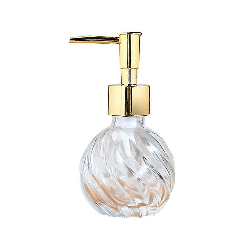 Lotion Travel Container Portable Toiletries Subpackage Bottles for Home Use Car Gym Golden Glass 125ml 1Pack