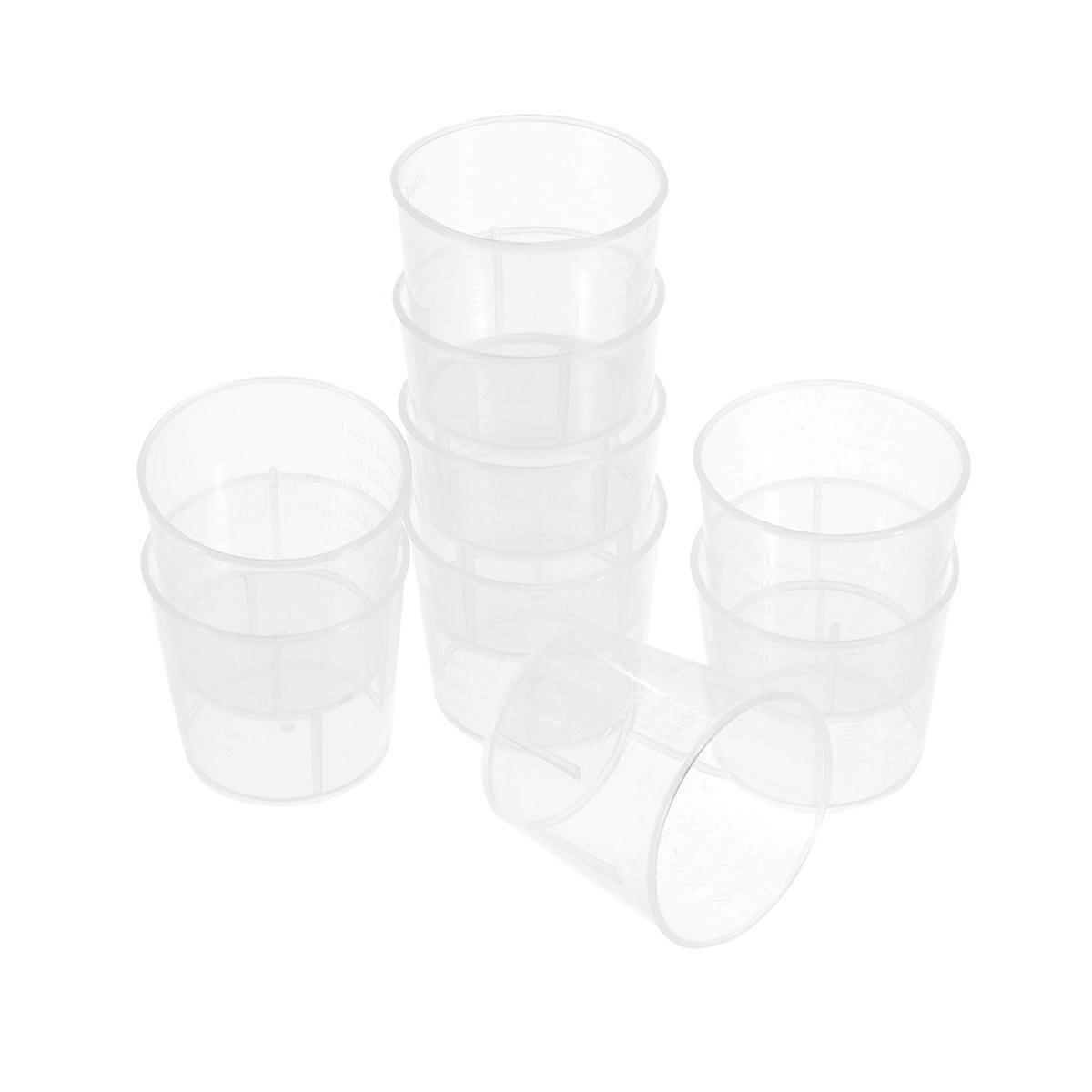 Transparent Measuring Cups with Fine Graduations for Laboratory Use 30ml Wide Mouth Easy to Clean