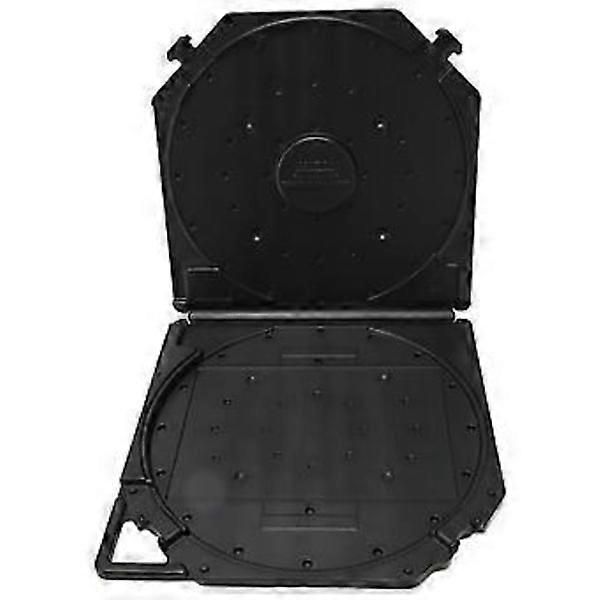 10-inch empty reel tape storage box, scratch-resistant full protection open reel audio tape box, black